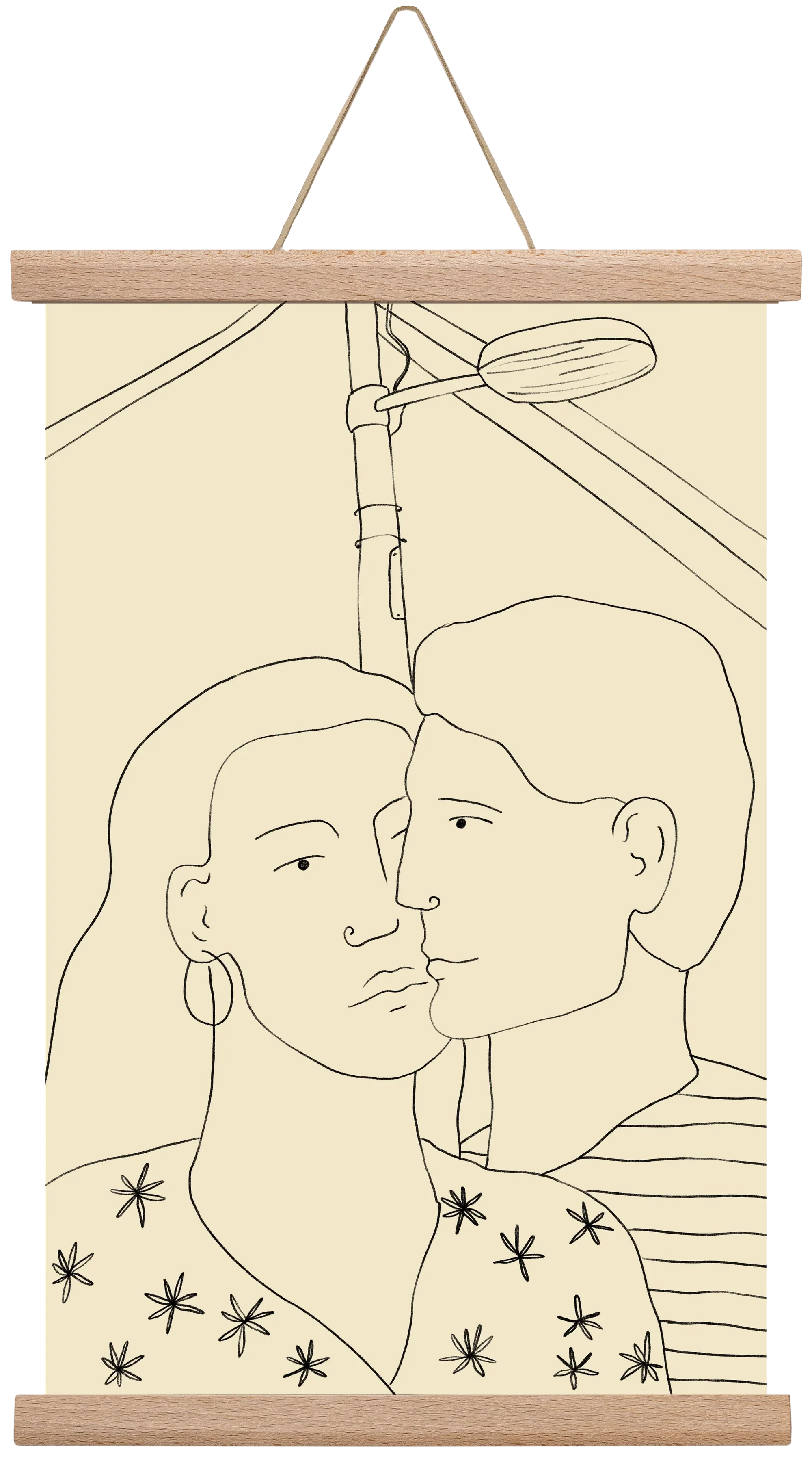 COUPLE IN LOVE UNDER A STREET SIGN - artbridge