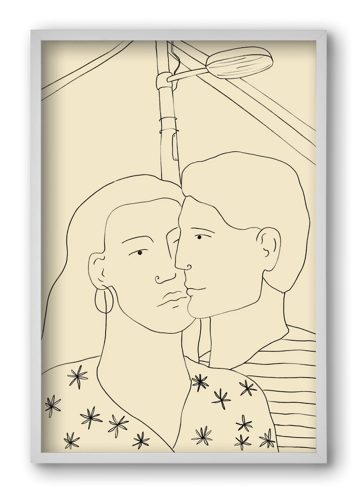 COUPLE IN LOVE UNDER A STREET SIGN - artbridge