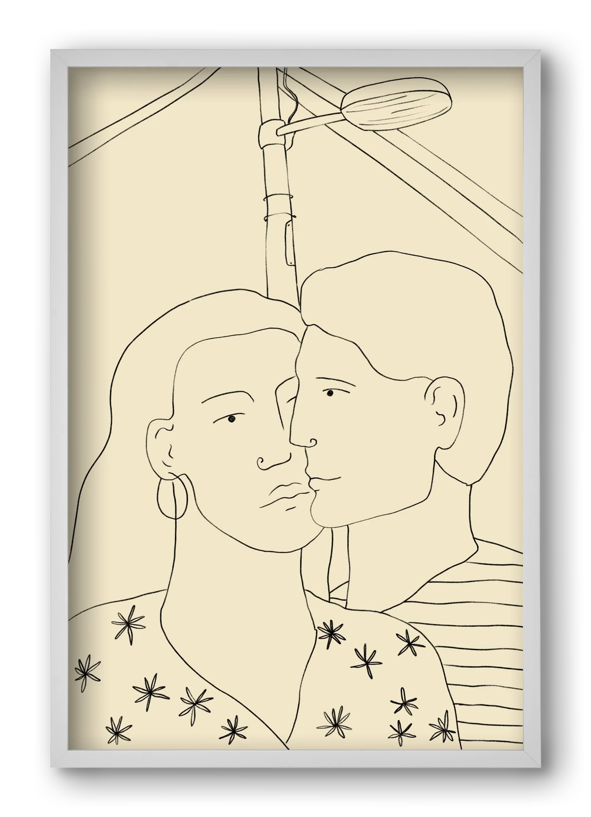 COUPLE IN LOVE UNDER A STREET SIGN - artbridge