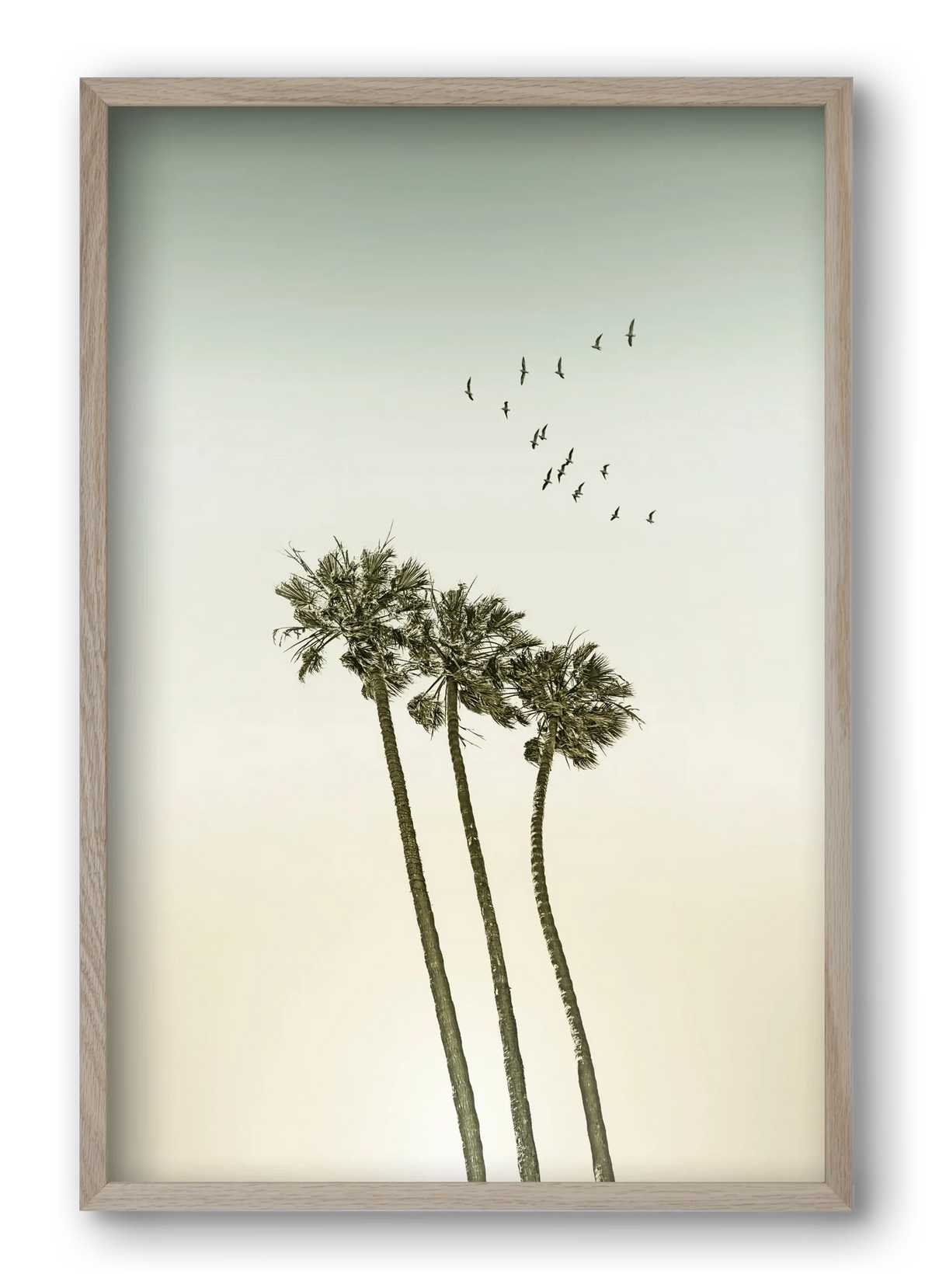 Vintage palm trees at sunset - artbridge
