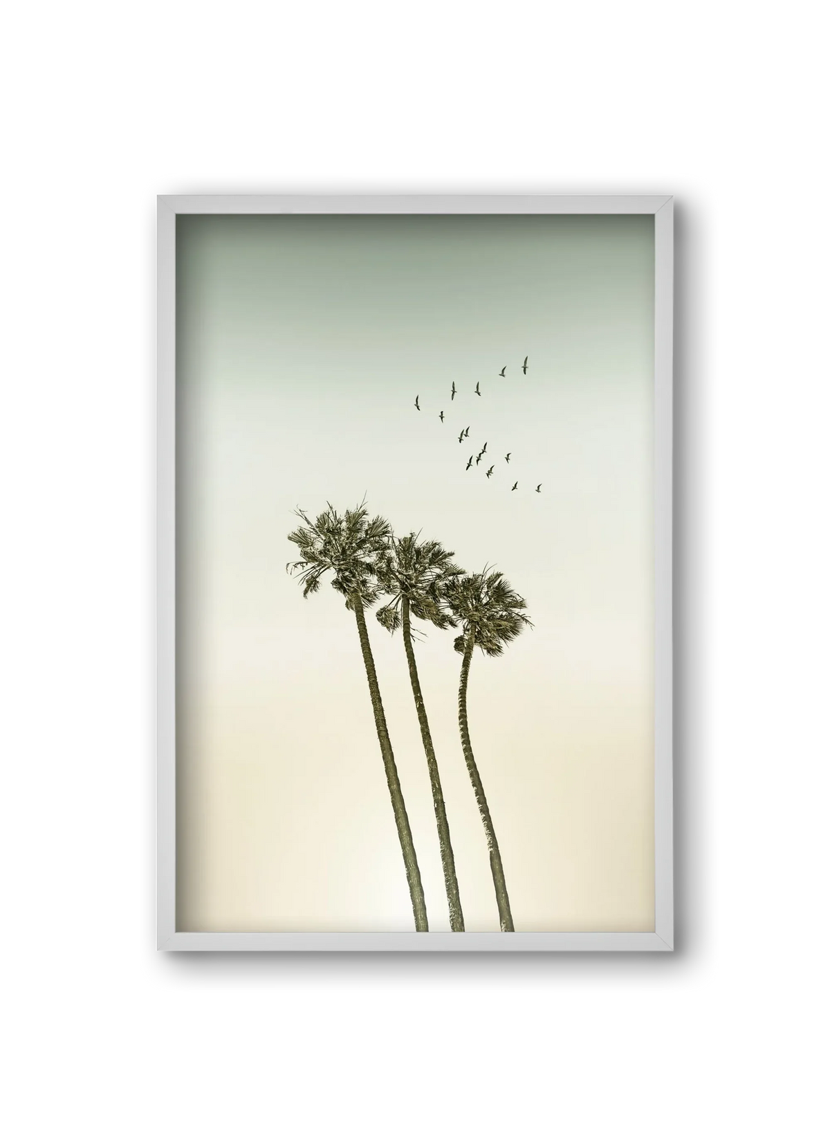 Vintage palm trees at sunset - artbridge