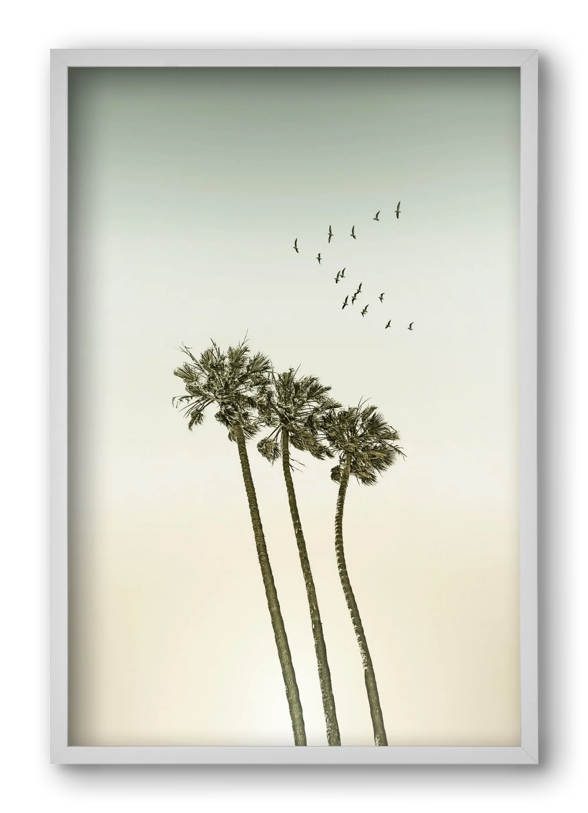 Vintage palm trees at sunset - artbridge