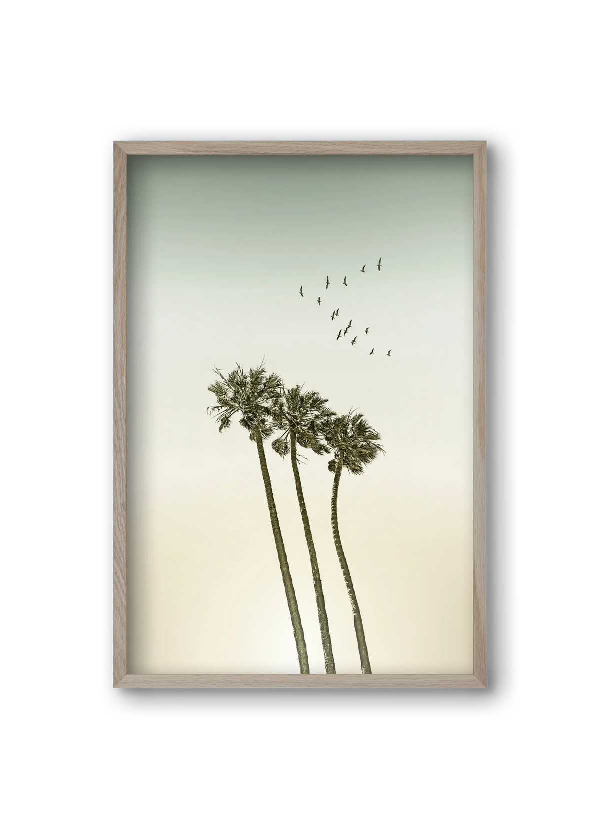 Vintage palm trees at sunset - artbridge