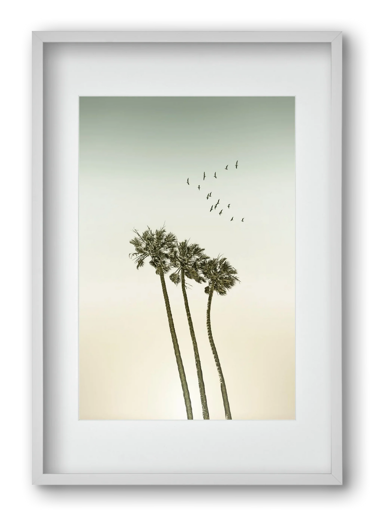 Vintage palm trees at sunset - artbridge