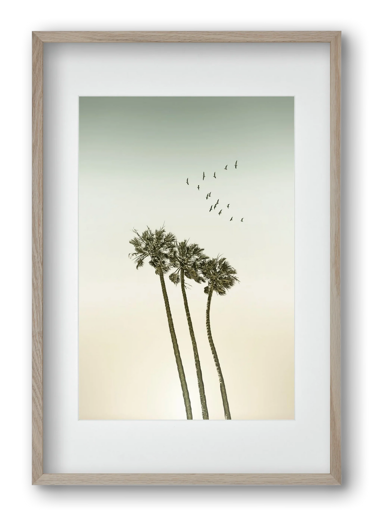 Vintage palm trees at sunset - artbridge