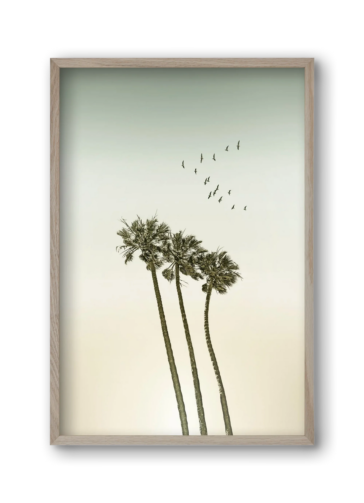 Vintage palm trees at sunset - artbridge