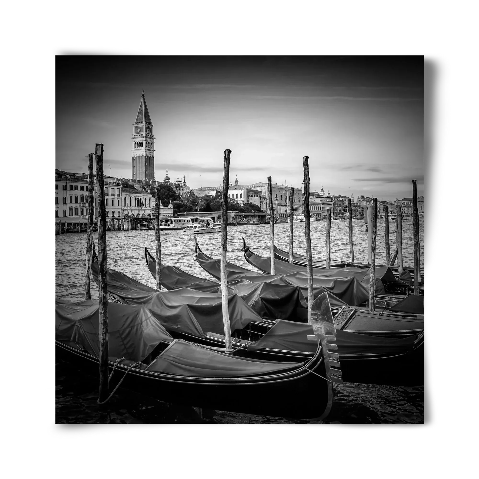 VENICE Grand Canal and St Mark's Campanile | Monochrome - artbridge