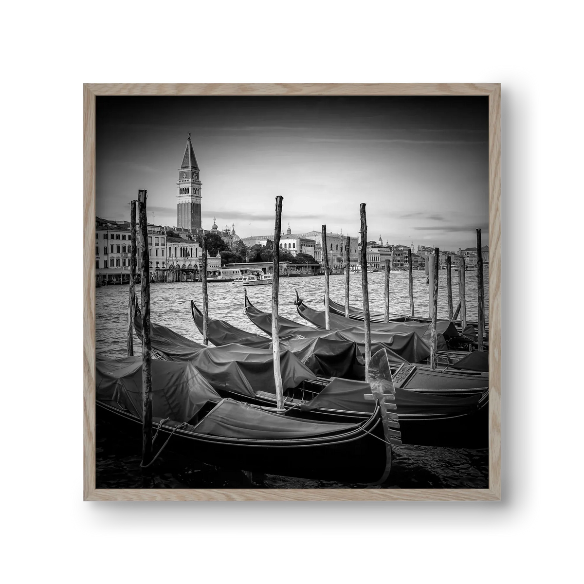 VENICE Grand Canal and St Mark's Campanile | Monochrome - artbridge