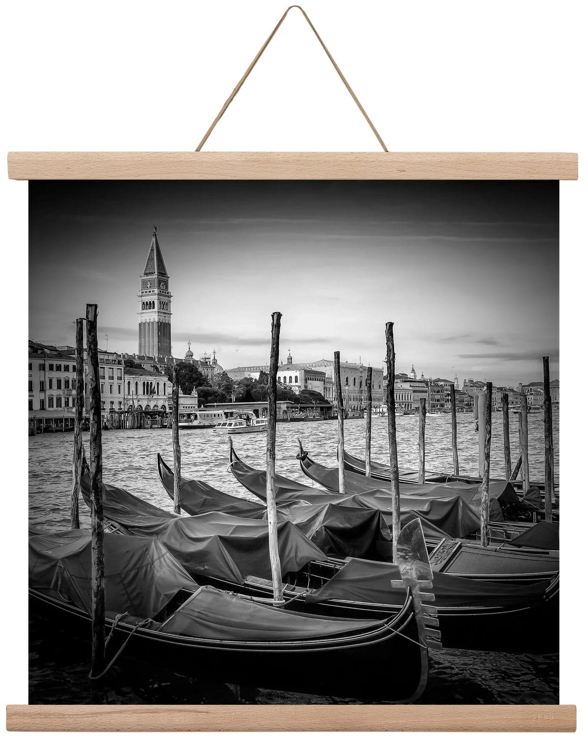 VENICE Grand Canal and St Mark's Campanile | Monochrome - artbridge
