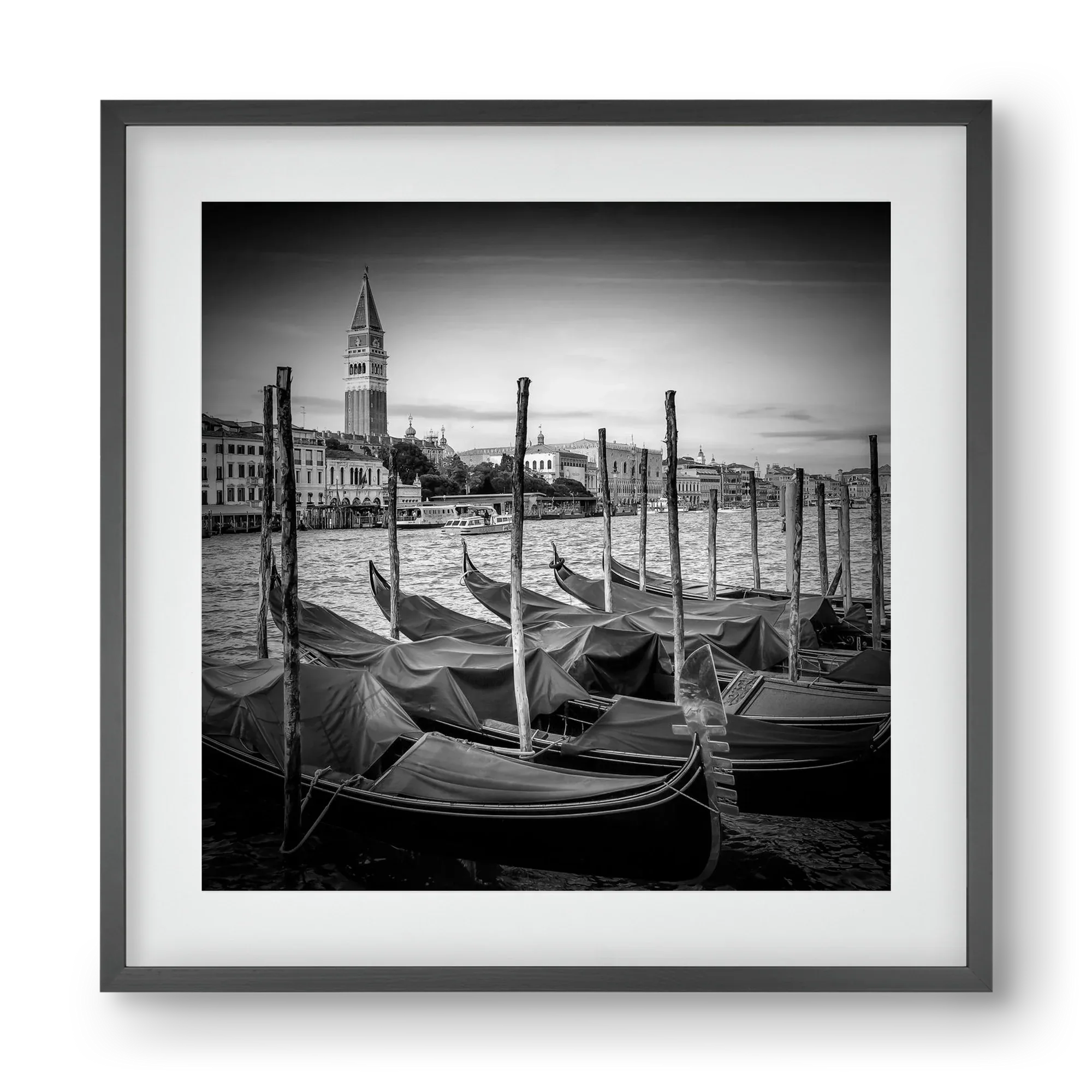 VENICE Grand Canal and St Mark's Campanile | Monochrome - artbridge