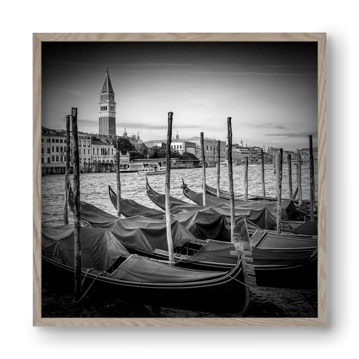 VENICE Grand Canal and St Mark's Campanile | Monochrome - artbridge