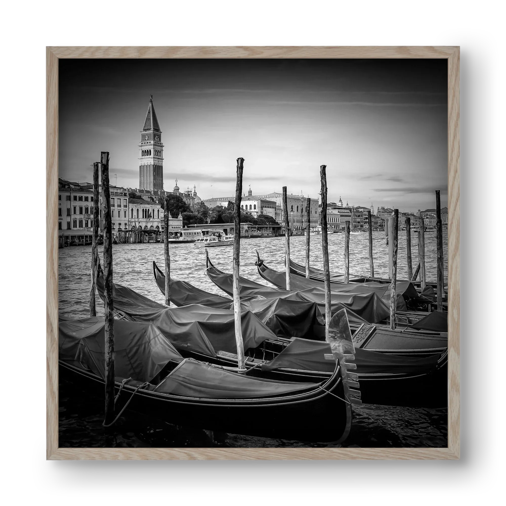 VENICE Grand Canal and St Mark's Campanile | Monochrome - artbridge