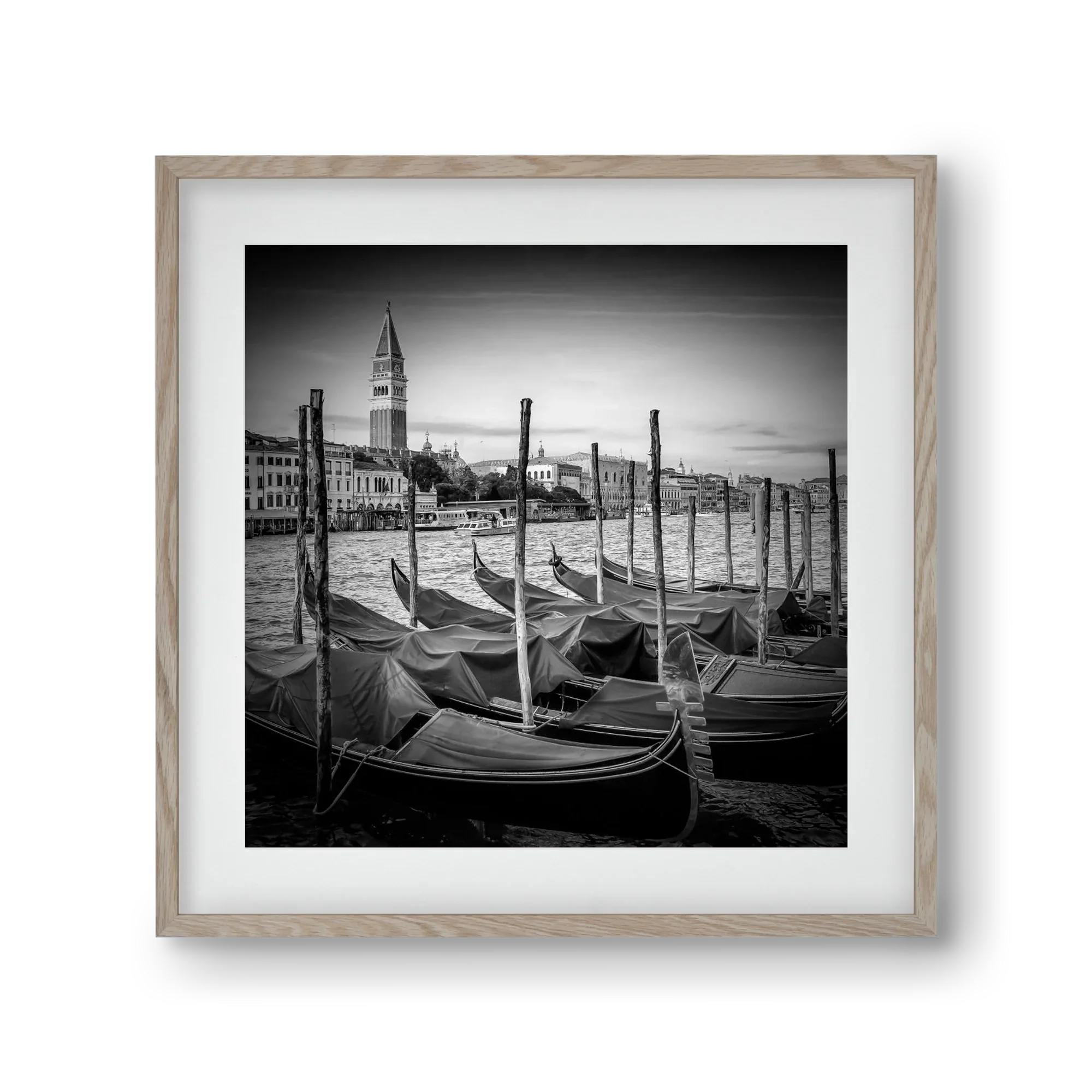 VENICE Grand Canal and St Mark's Campanile | Monochrome - artbridge