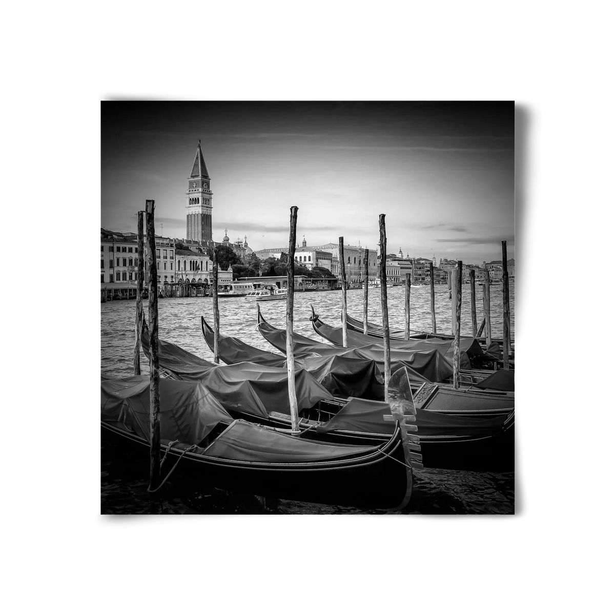 VENICE Grand Canal and St Mark's Campanile | Monochrome - artbridge