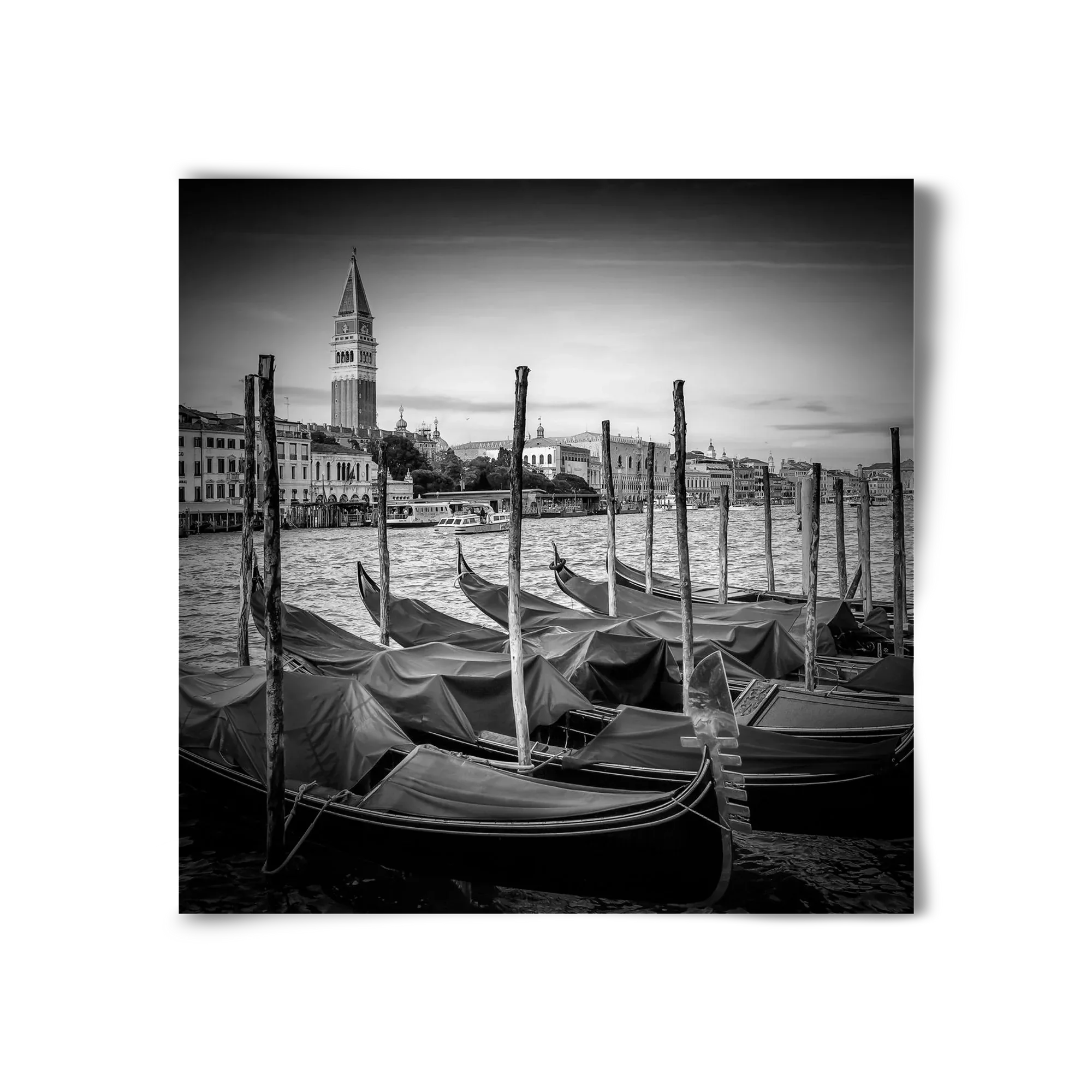 VENICE Grand Canal and St Mark's Campanile | Monochrome - artbridge