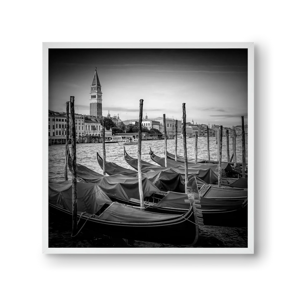 VENICE Grand Canal and St Mark's Campanile | Monochrome - artbridge