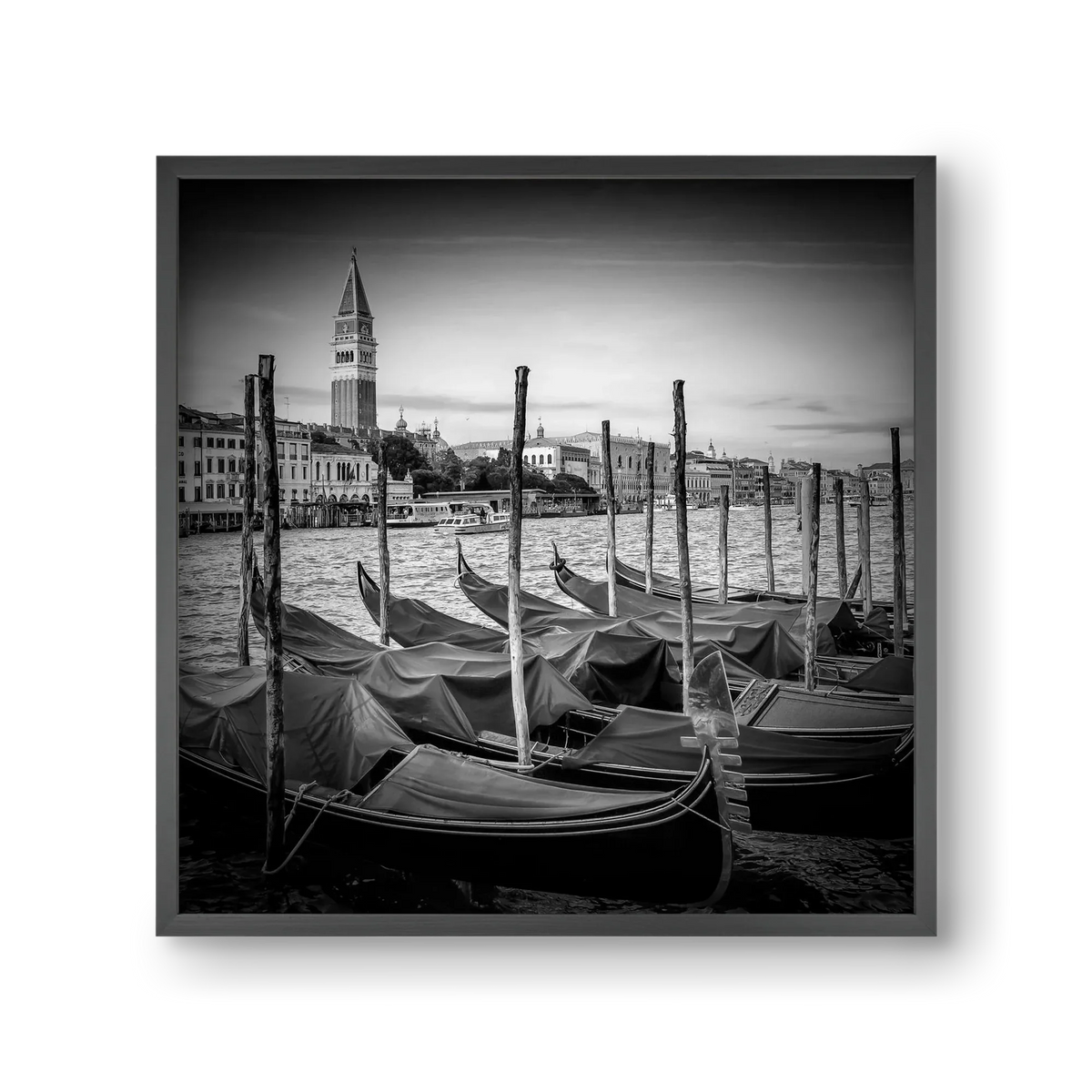 VENICE Grand Canal and St Mark's Campanile | Monochrome - artbridge