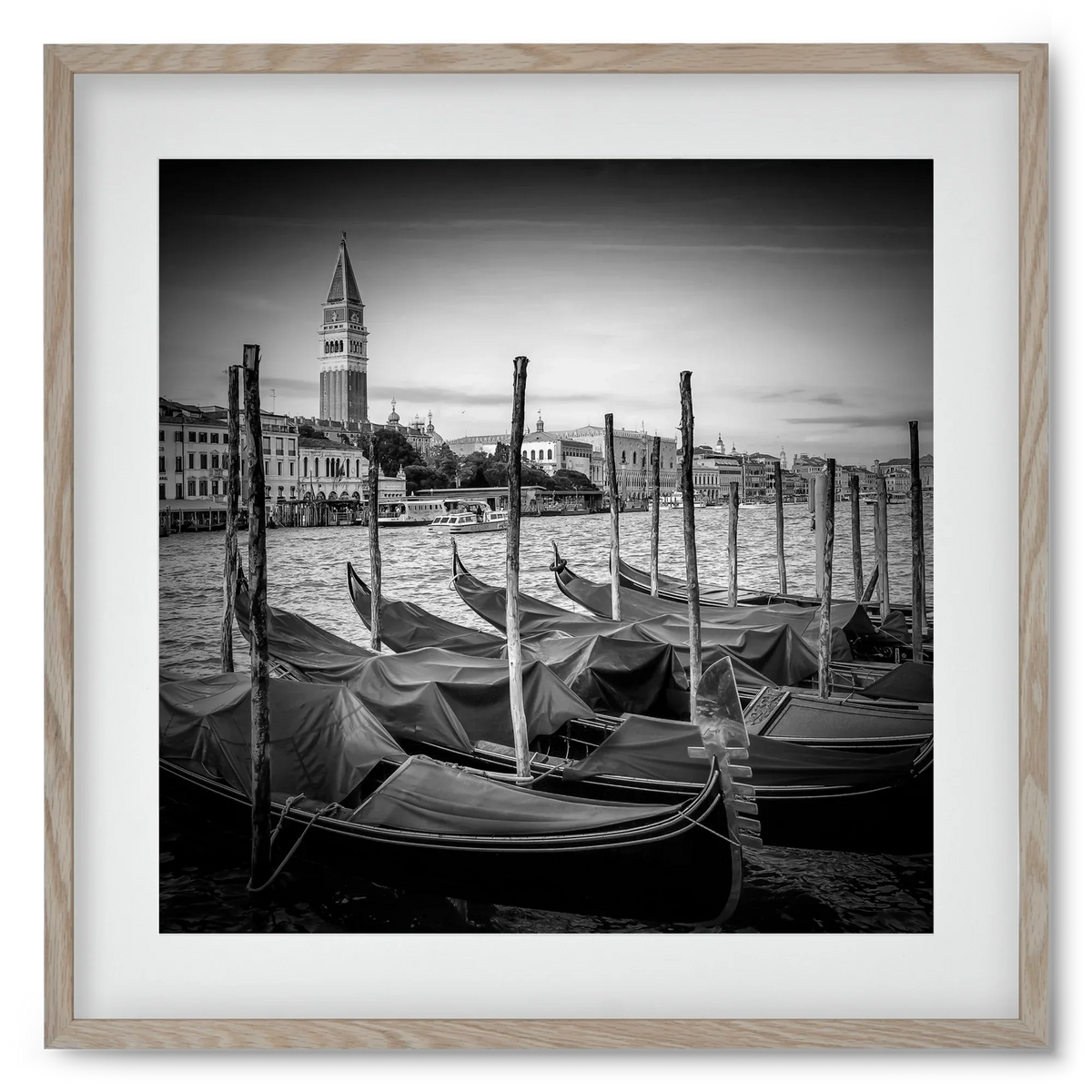 VENICE Grand Canal and St Mark's Campanile | Monochrome - artbridge