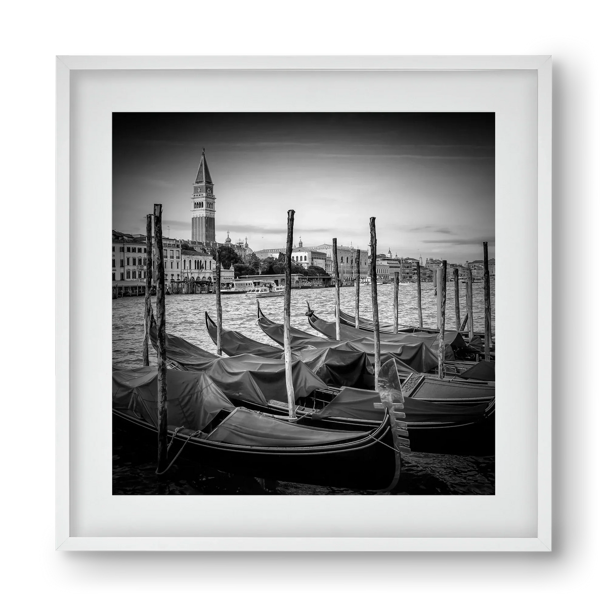 VENICE Grand Canal and St Mark's Campanile | Monochrome - artbridge