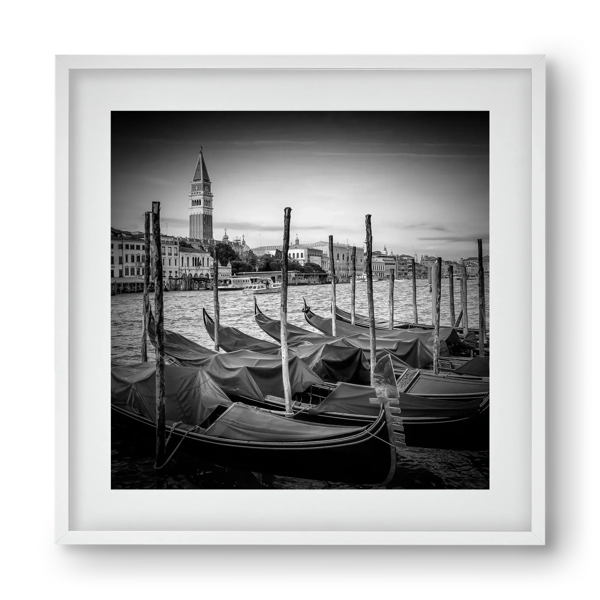 VENICE Grand Canal and St Mark's Campanile | Monochrome - artbridge