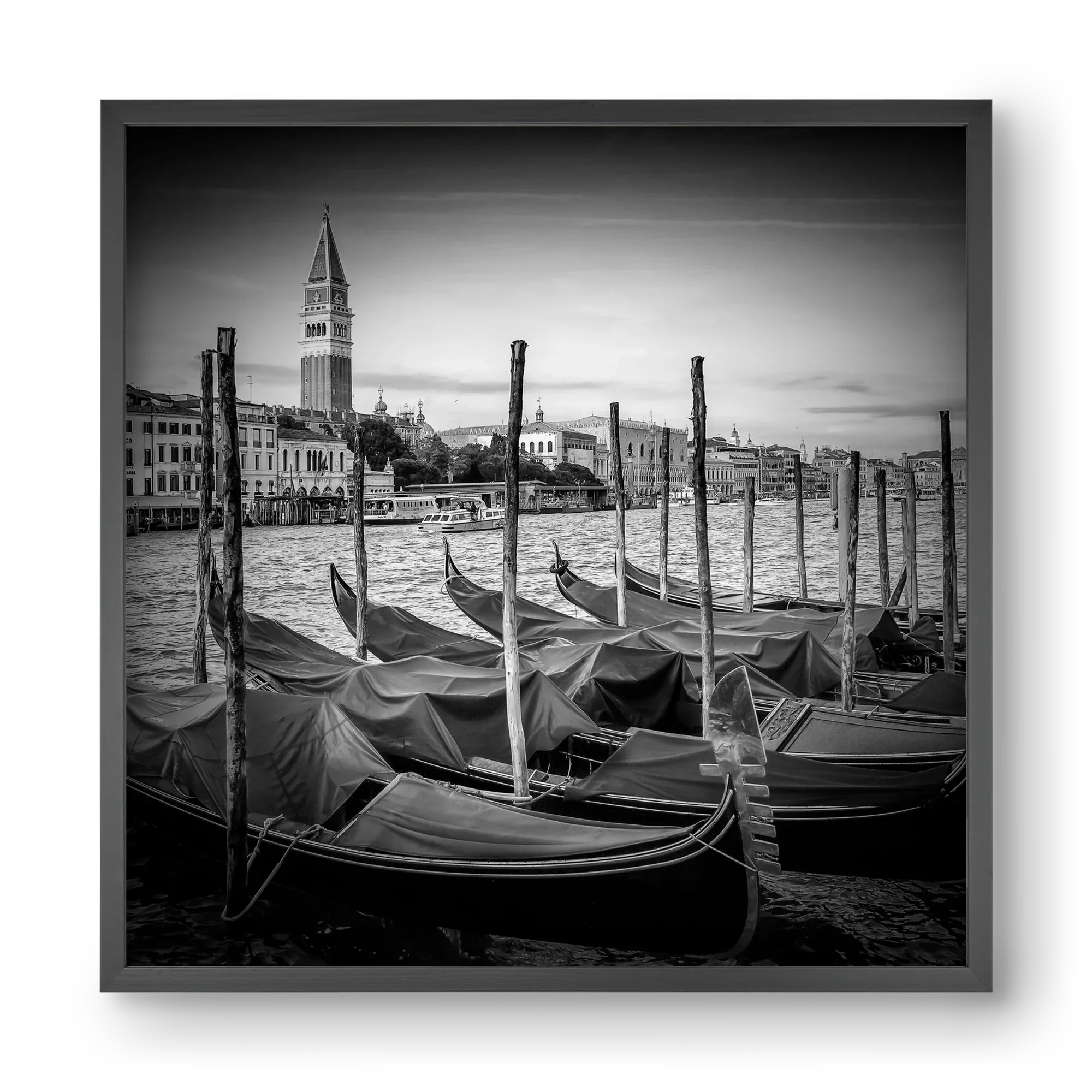 VENICE Grand Canal and St Mark's Campanile | Monochrome - artbridge