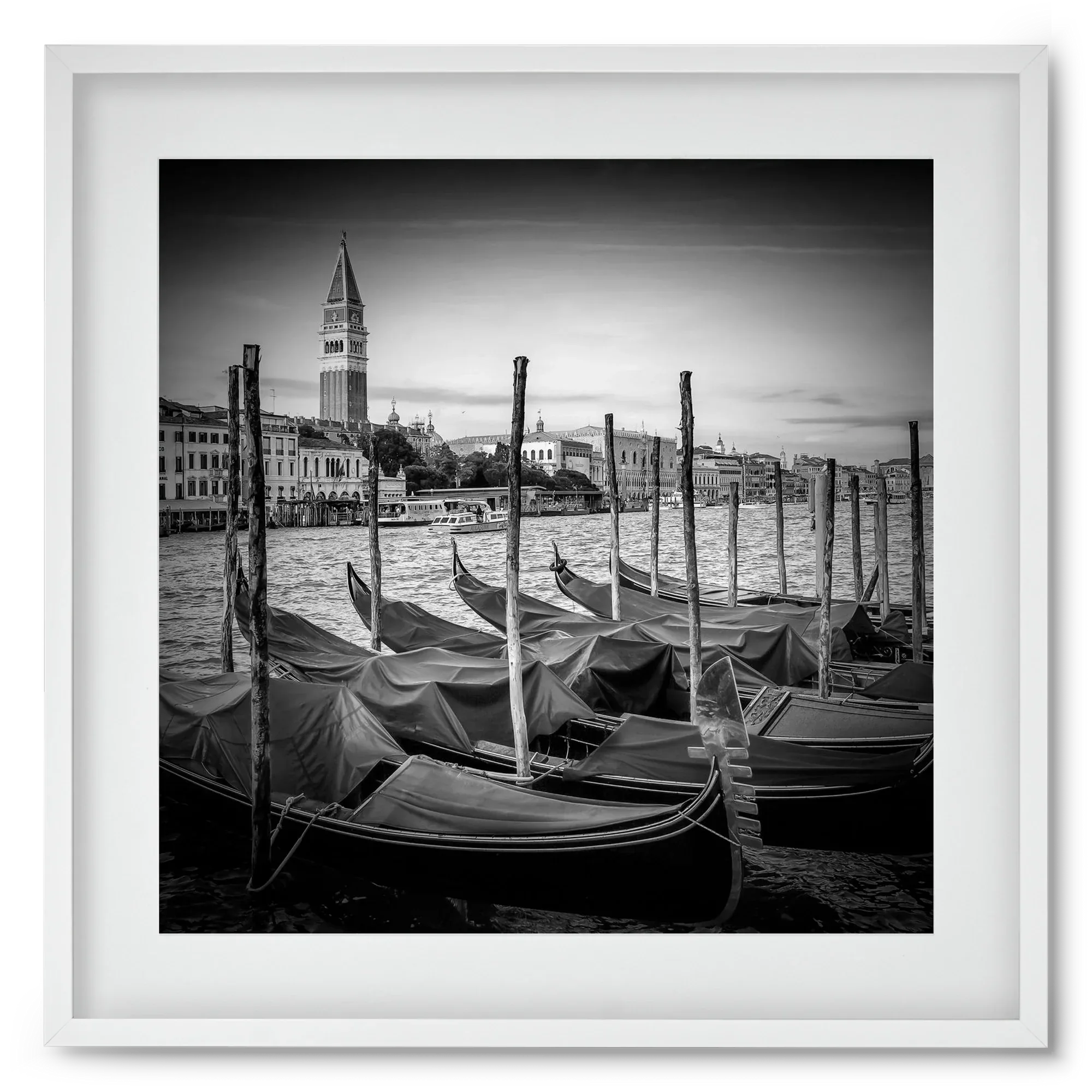 VENICE Grand Canal and St Mark's Campanile | Monochrome - artbridge