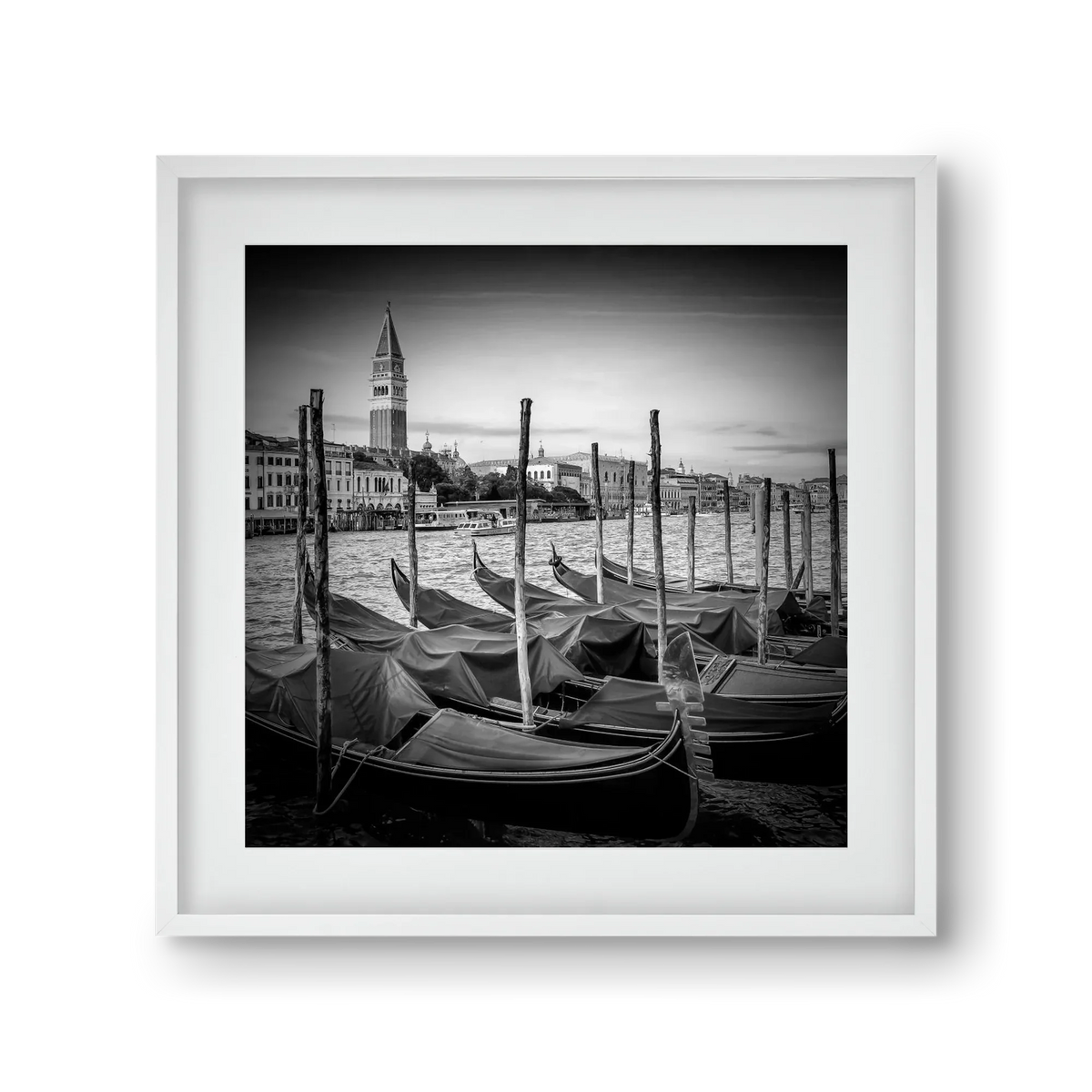 VENICE Grand Canal and St Mark's Campanile | Monochrome - artbridge