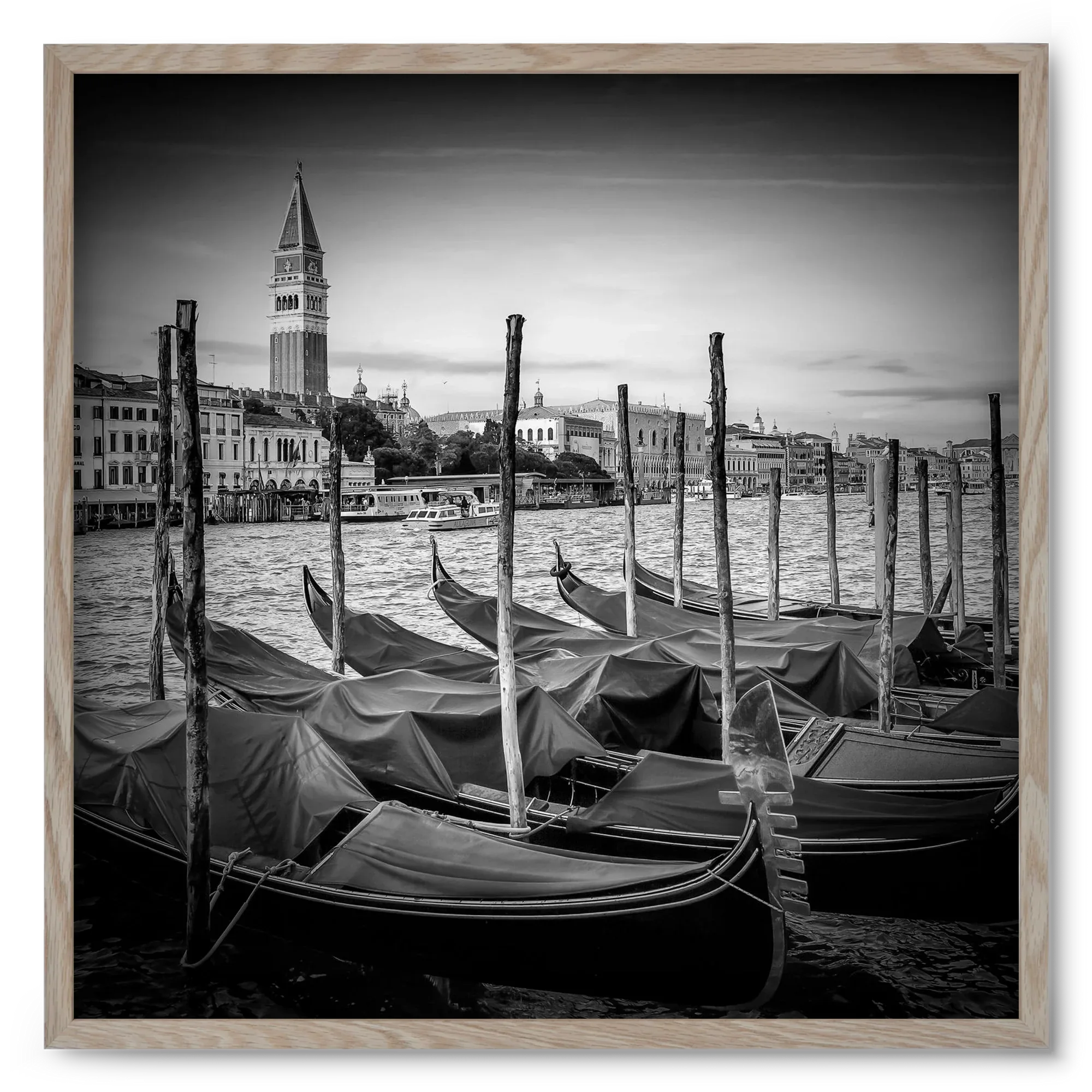 VENICE Grand Canal and St Mark's Campanile | Monochrome - artbridge