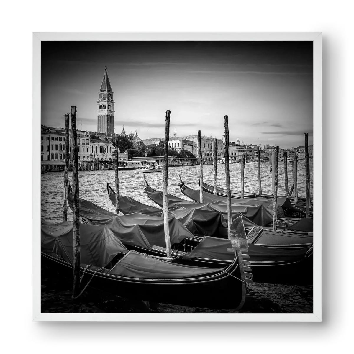 VENICE Grand Canal and St Mark's Campanile | Monochrome - artbridge