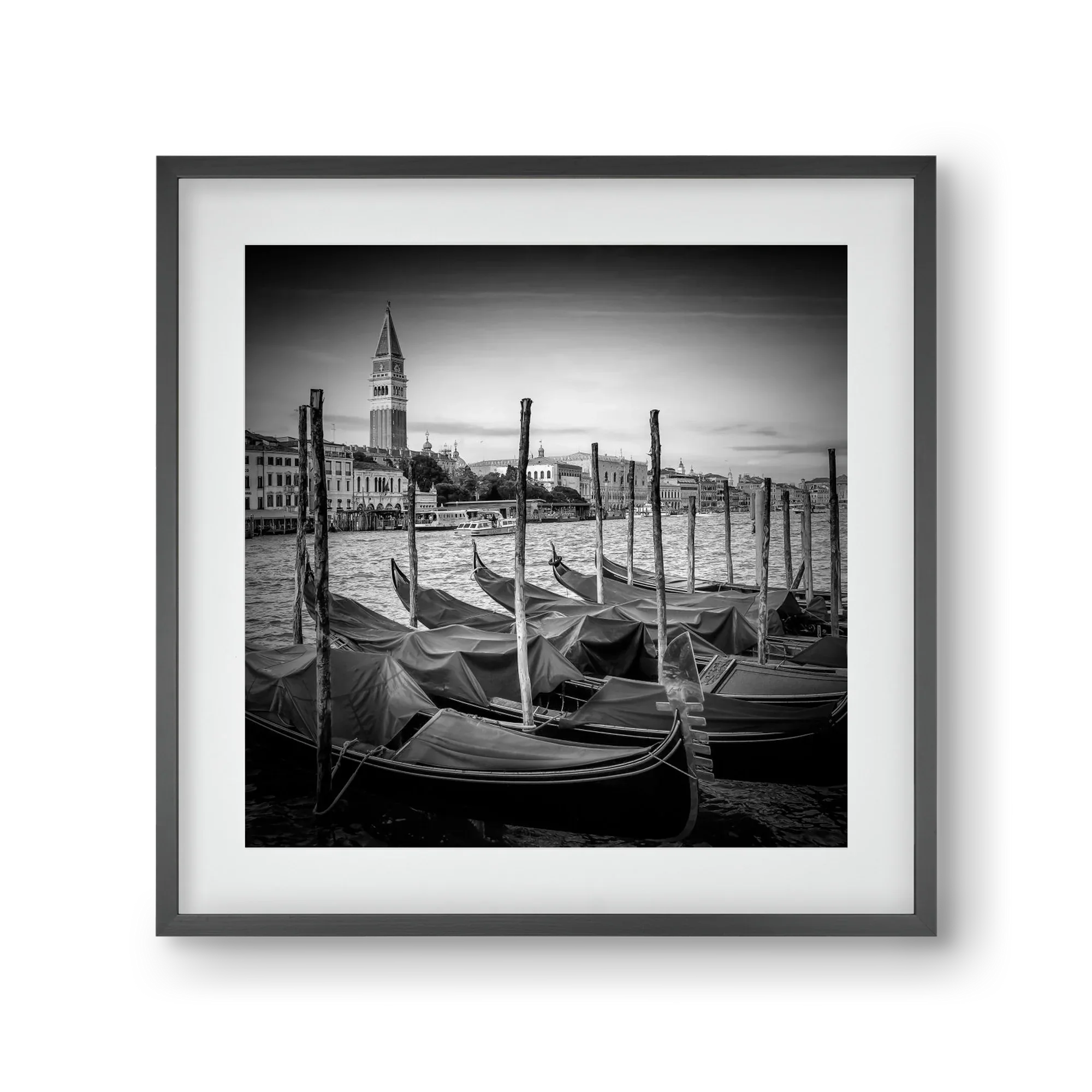 VENICE Grand Canal and St Mark's Campanile | Monochrome - artbridge