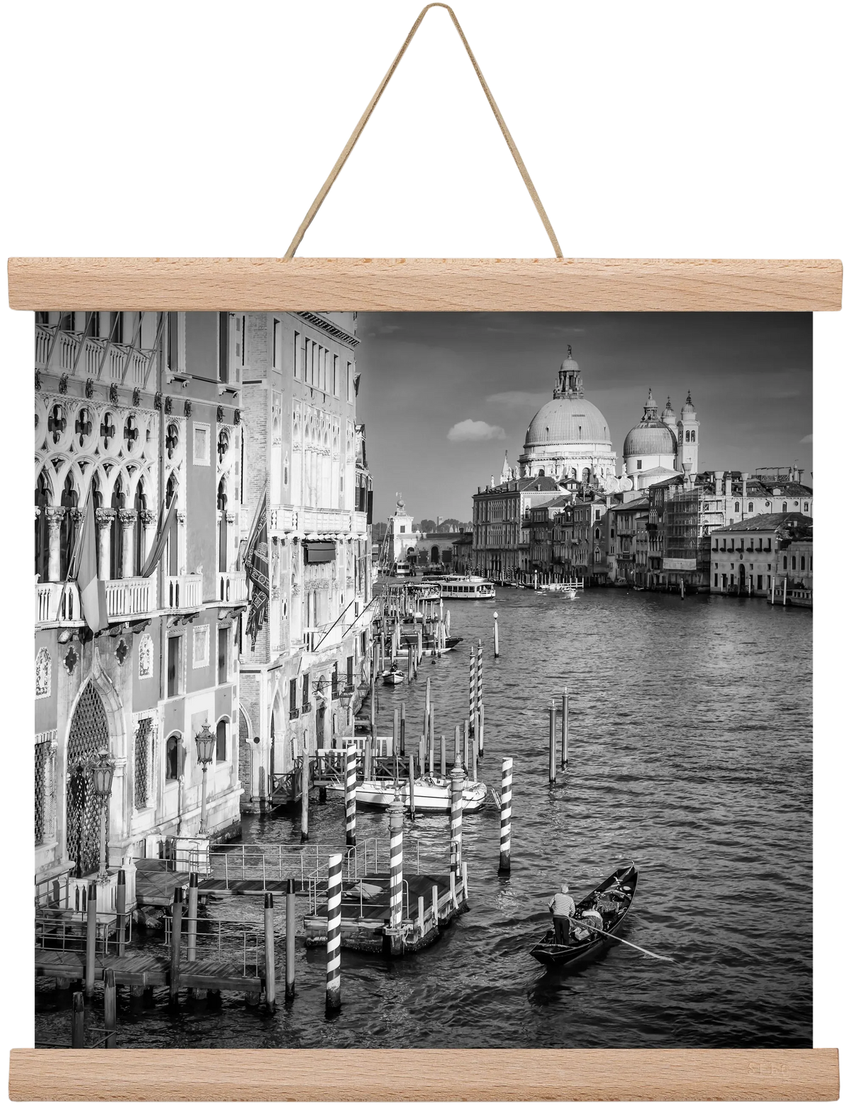 VENICE Canal Grande & Santa Maria della Salute | Monochrome - artbridge