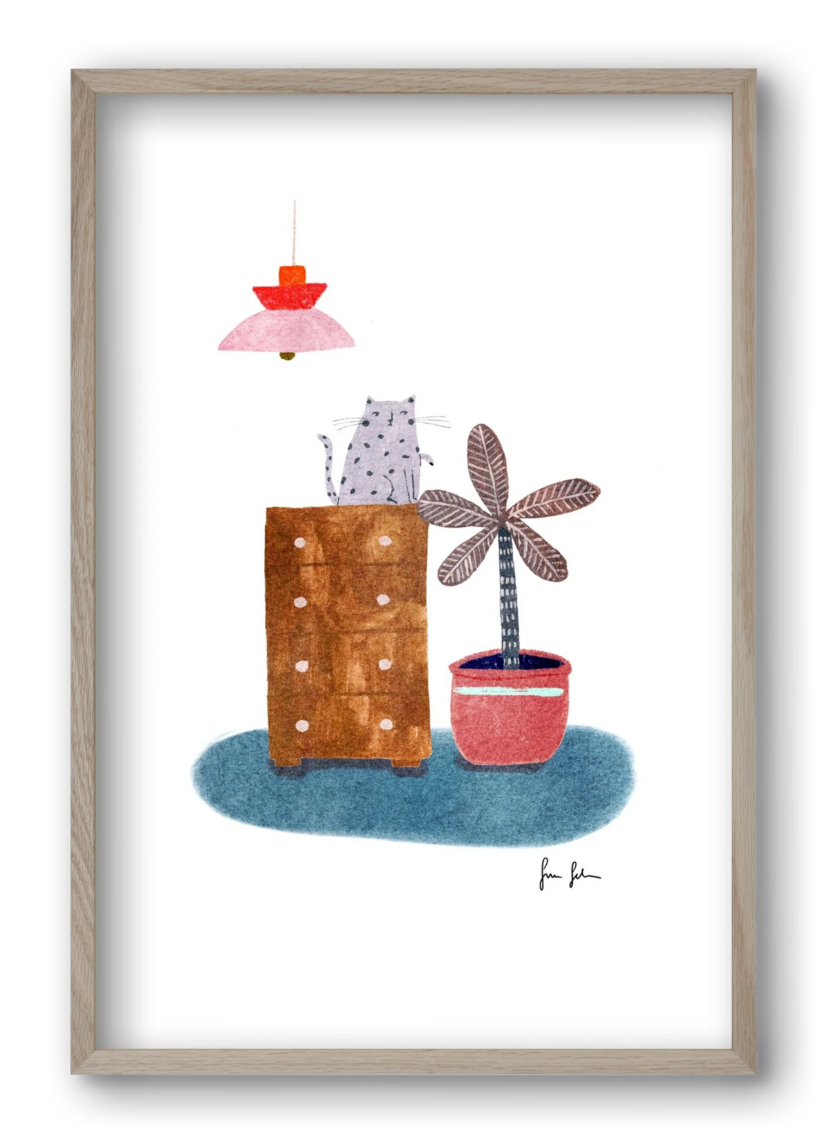 Interior with cat - artbridge