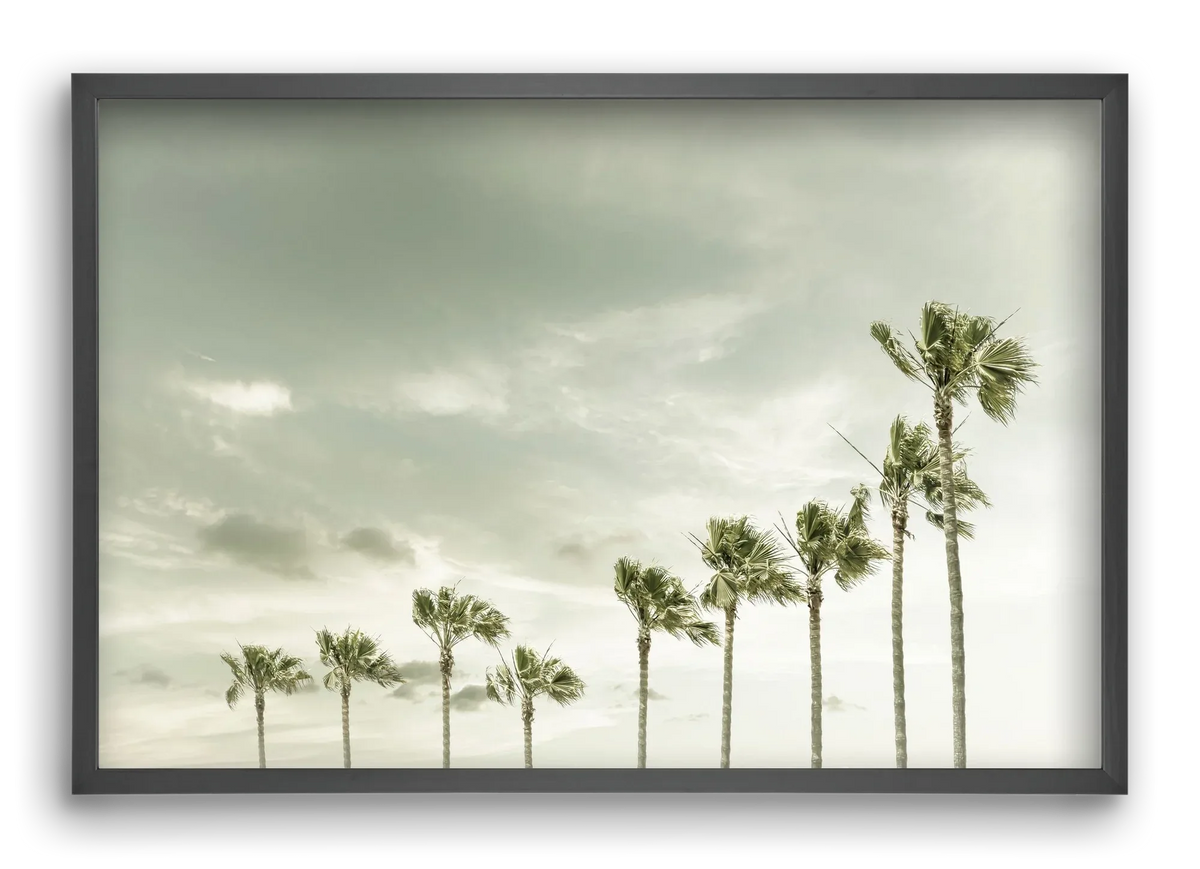 Vintage Palm Trees at the beach - artbridge