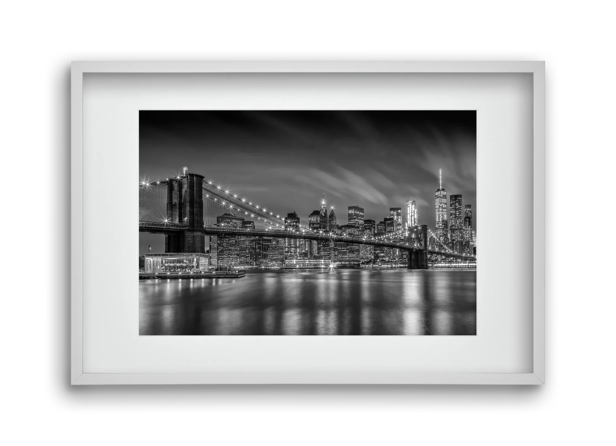 BROOKLYN BRIDGE Nightly Impressions | Monochrome - artbridge