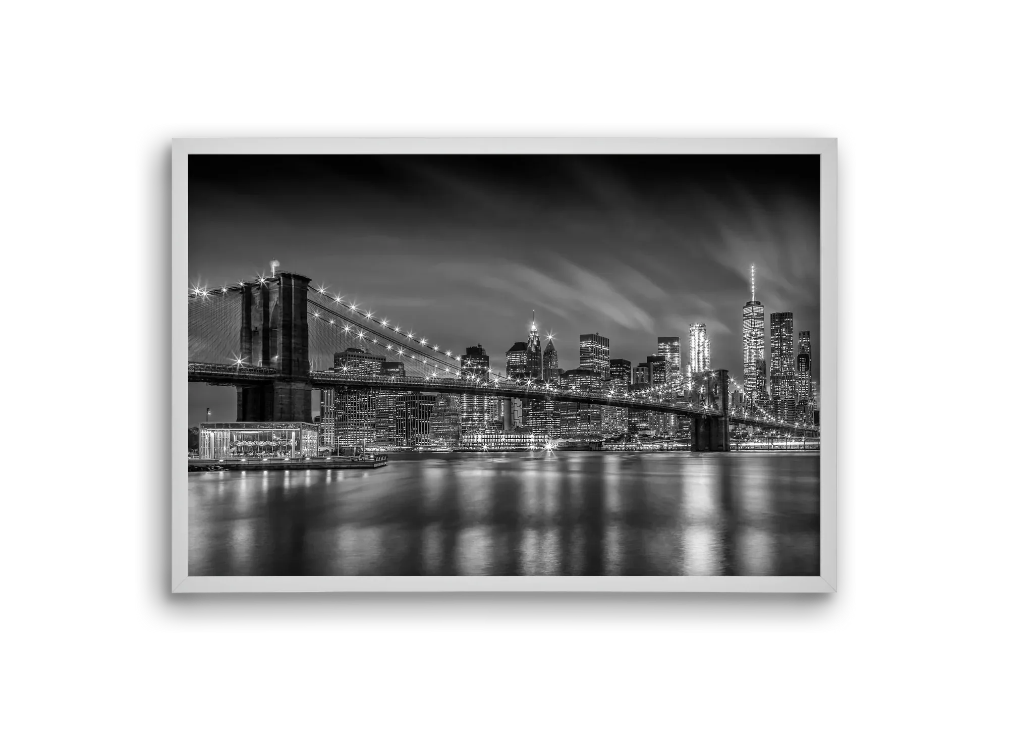 BROOKLYN BRIDGE Nightly Impressions | Monochrome - artbridge