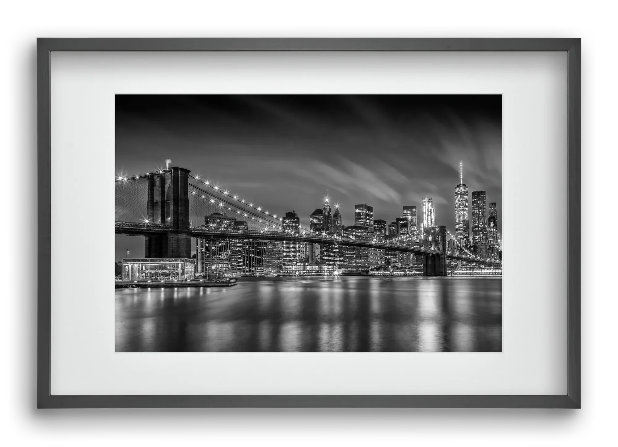 BROOKLYN BRIDGE Nightly Impressions | Monochrome - artbridge