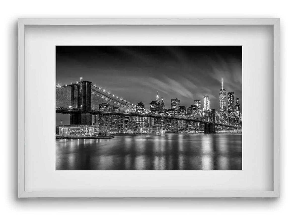 BROOKLYN BRIDGE Nightly Impressions | Monochrome - artbridge