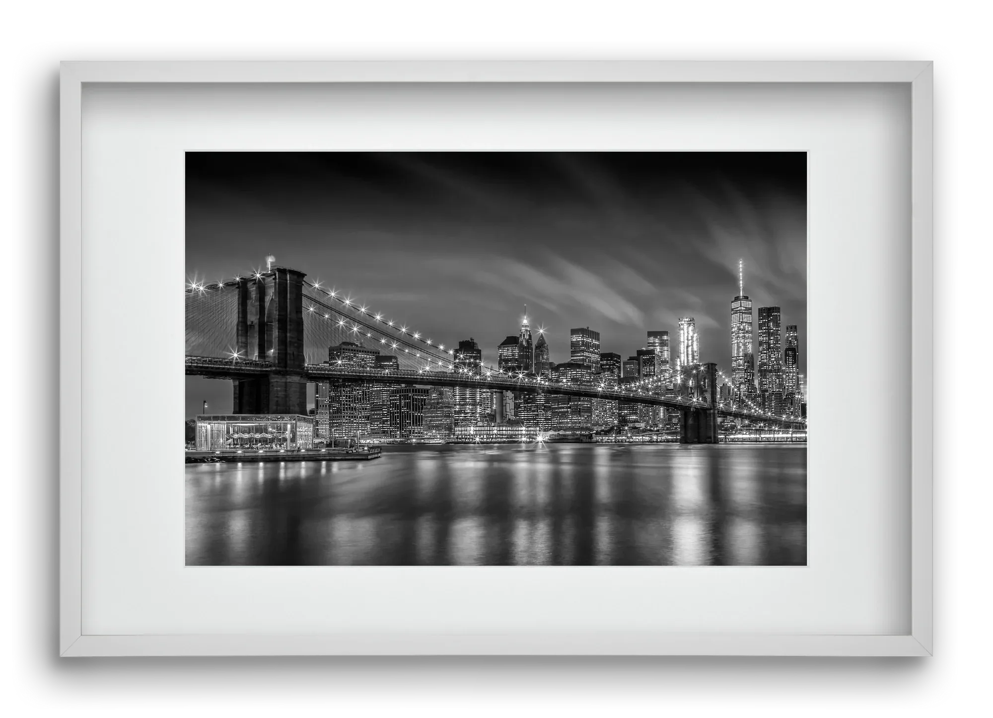 BROOKLYN BRIDGE Nightly Impressions | Monochrome - artbridge
