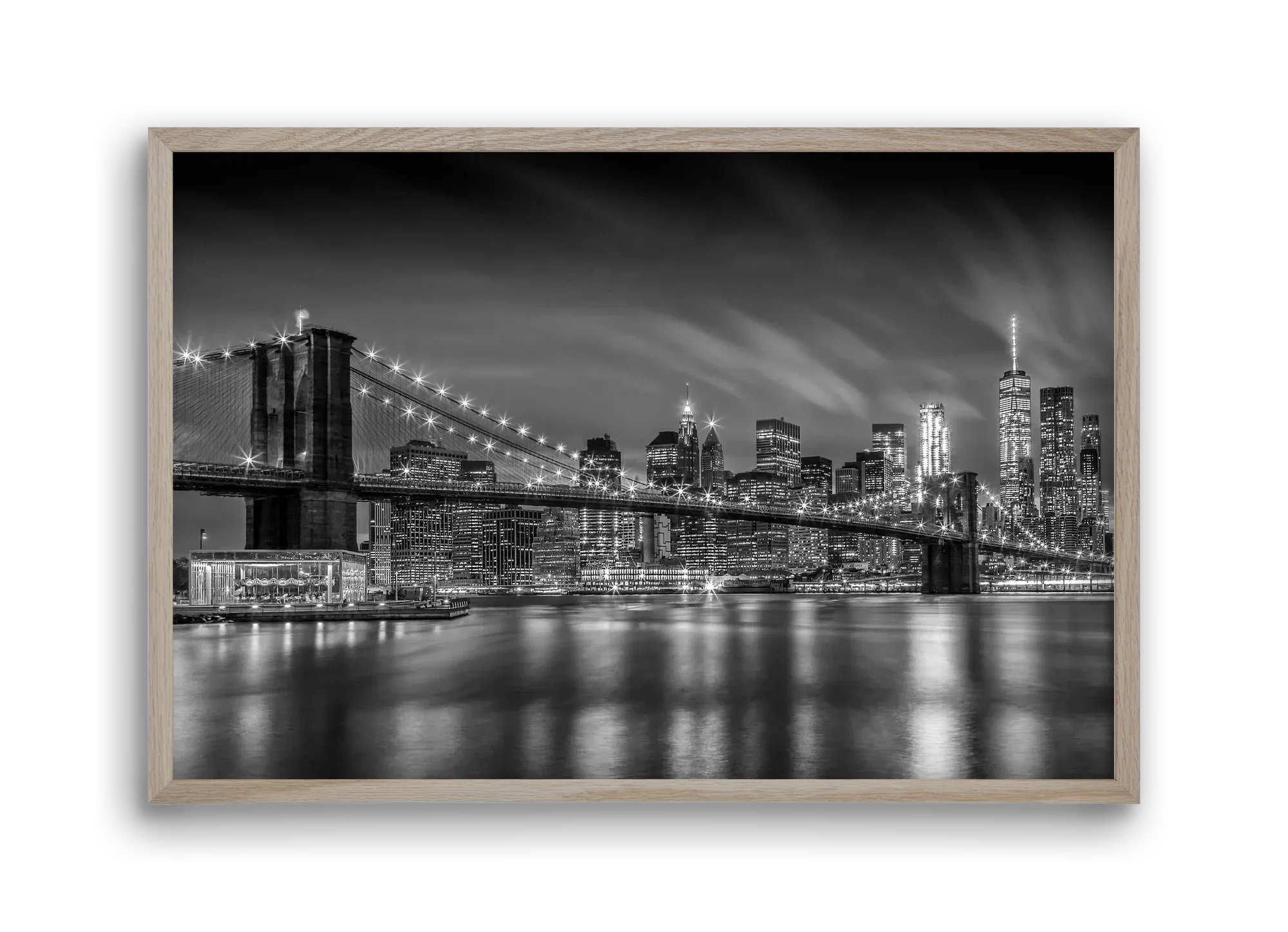 BROOKLYN BRIDGE Nightly Impressions | Monochrome - artbridge