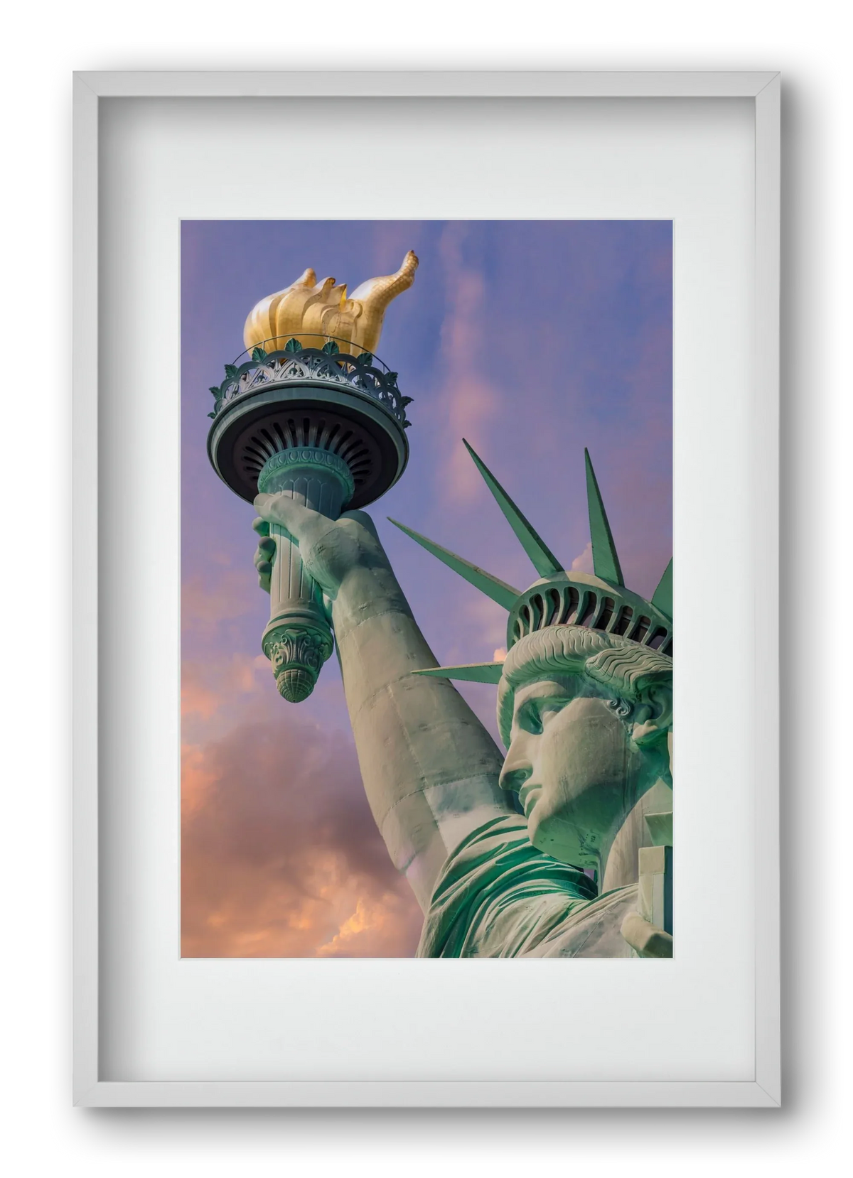NEW YORK CITY Statue of Liberty at sunset - artbridge