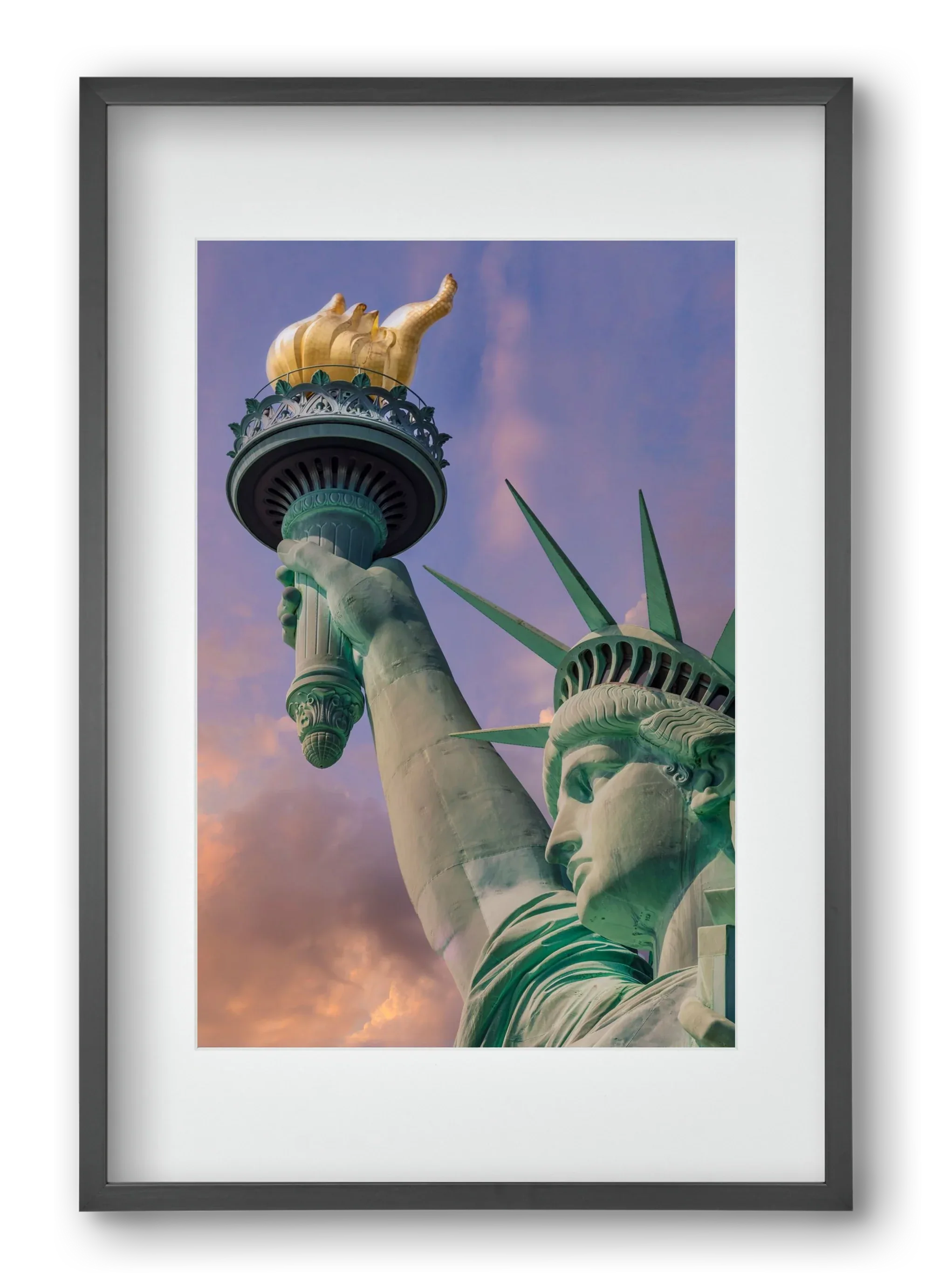 NEW YORK CITY Statue of Liberty at sunset - artbridge