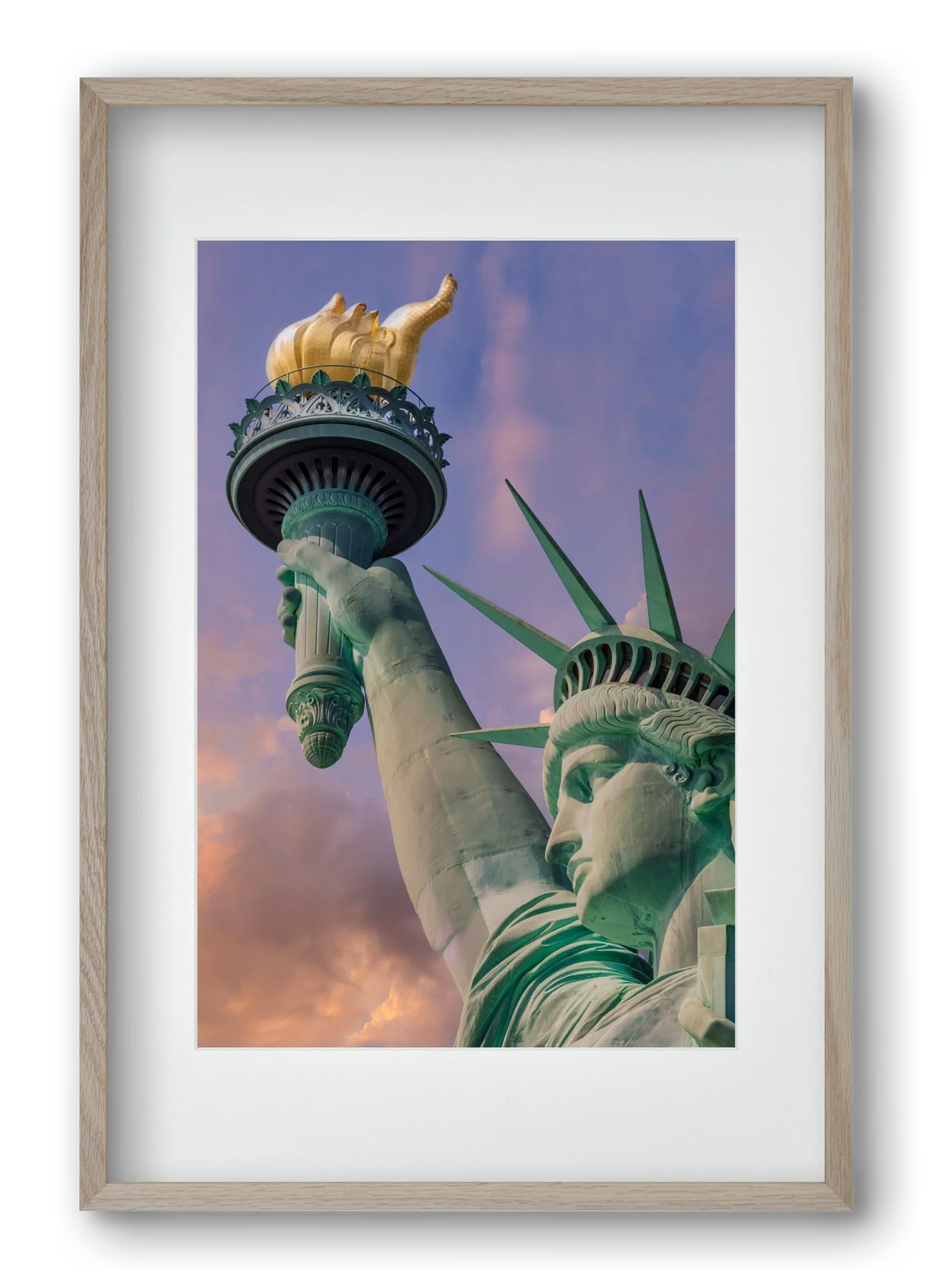 NEW YORK CITY Statue of Liberty at sunset - artbridge