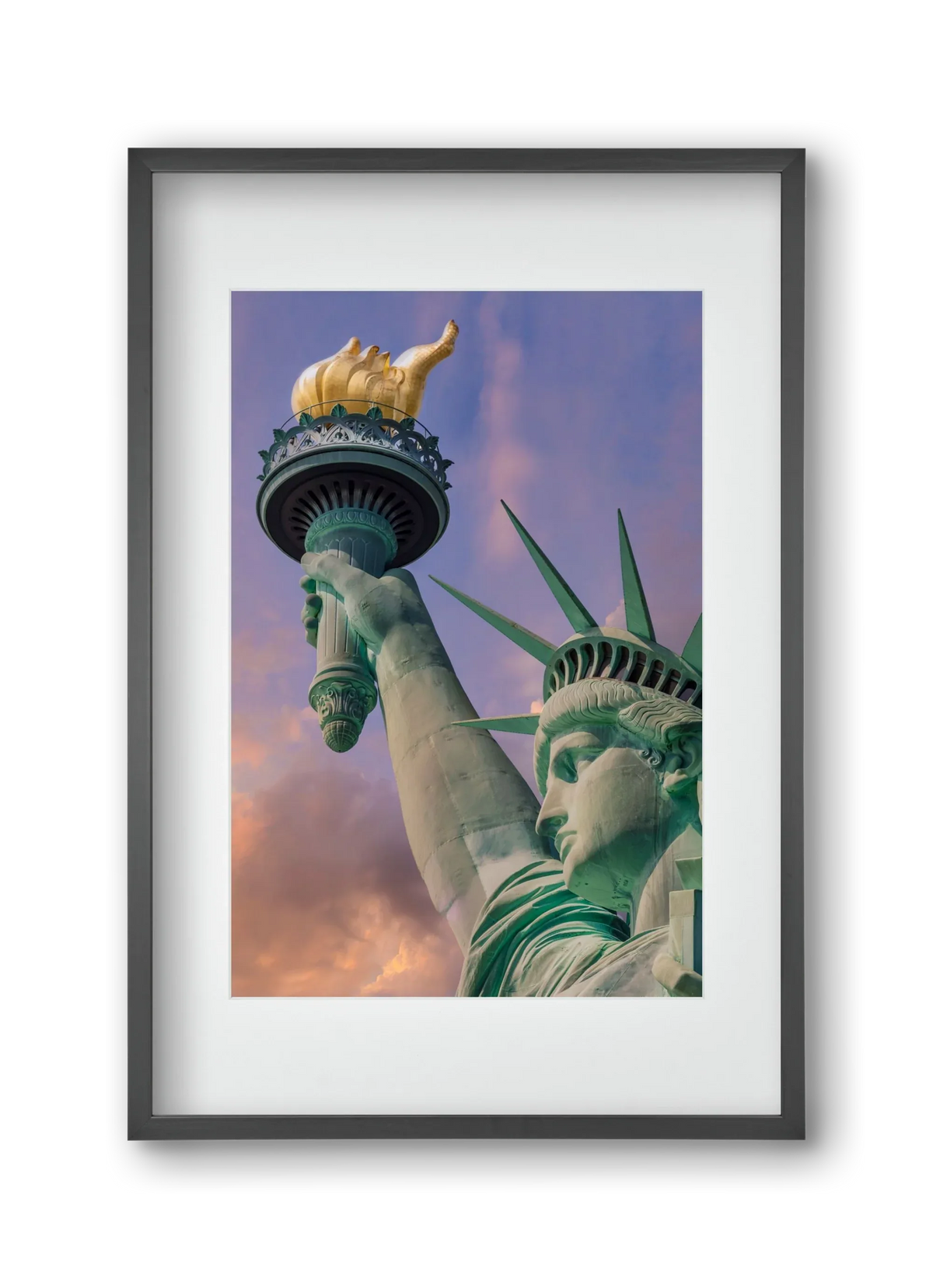 NEW YORK CITY Statue of Liberty at sunset - artbridge