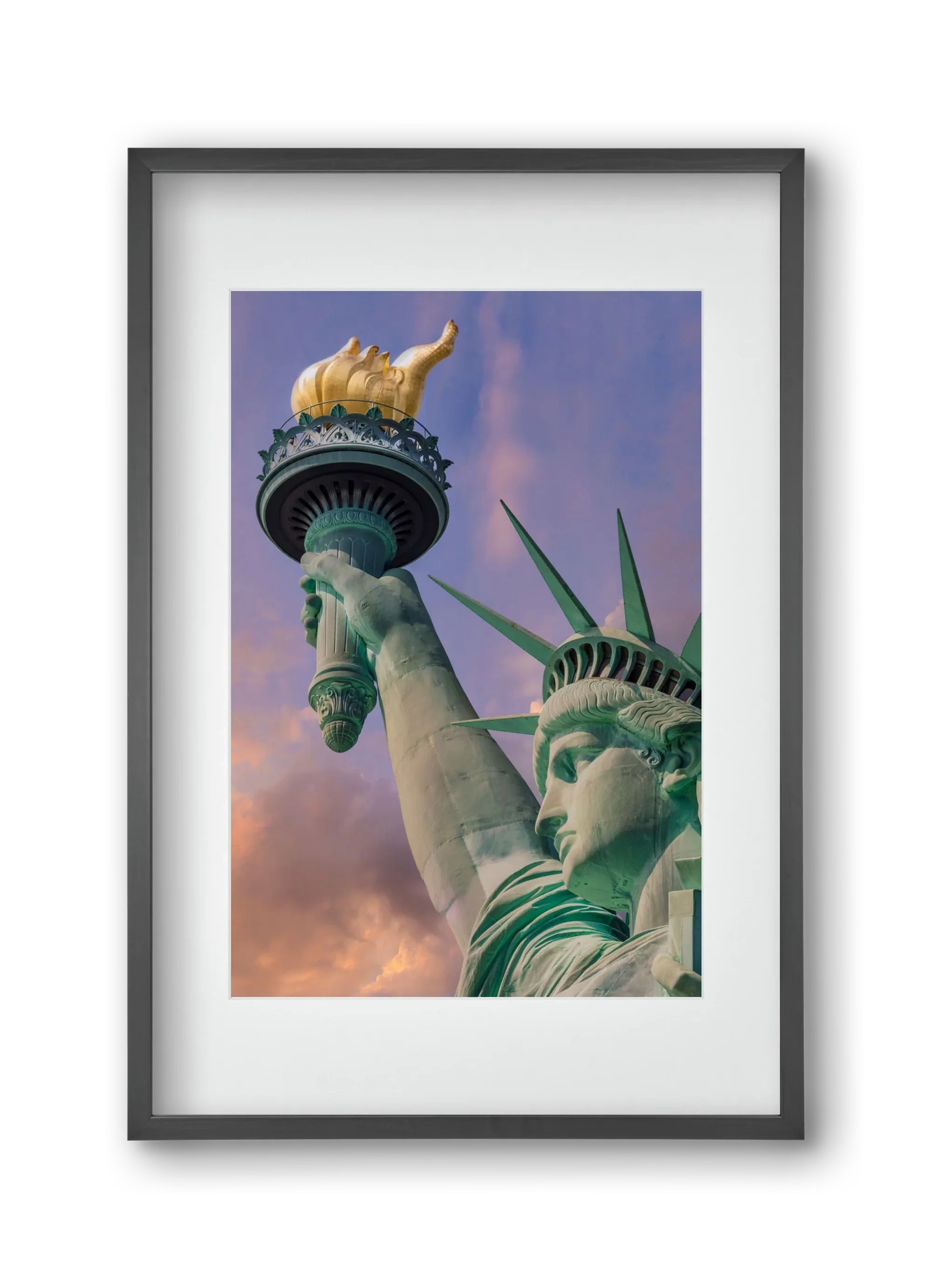 NEW YORK CITY Statue of Liberty at sunset - artbridge