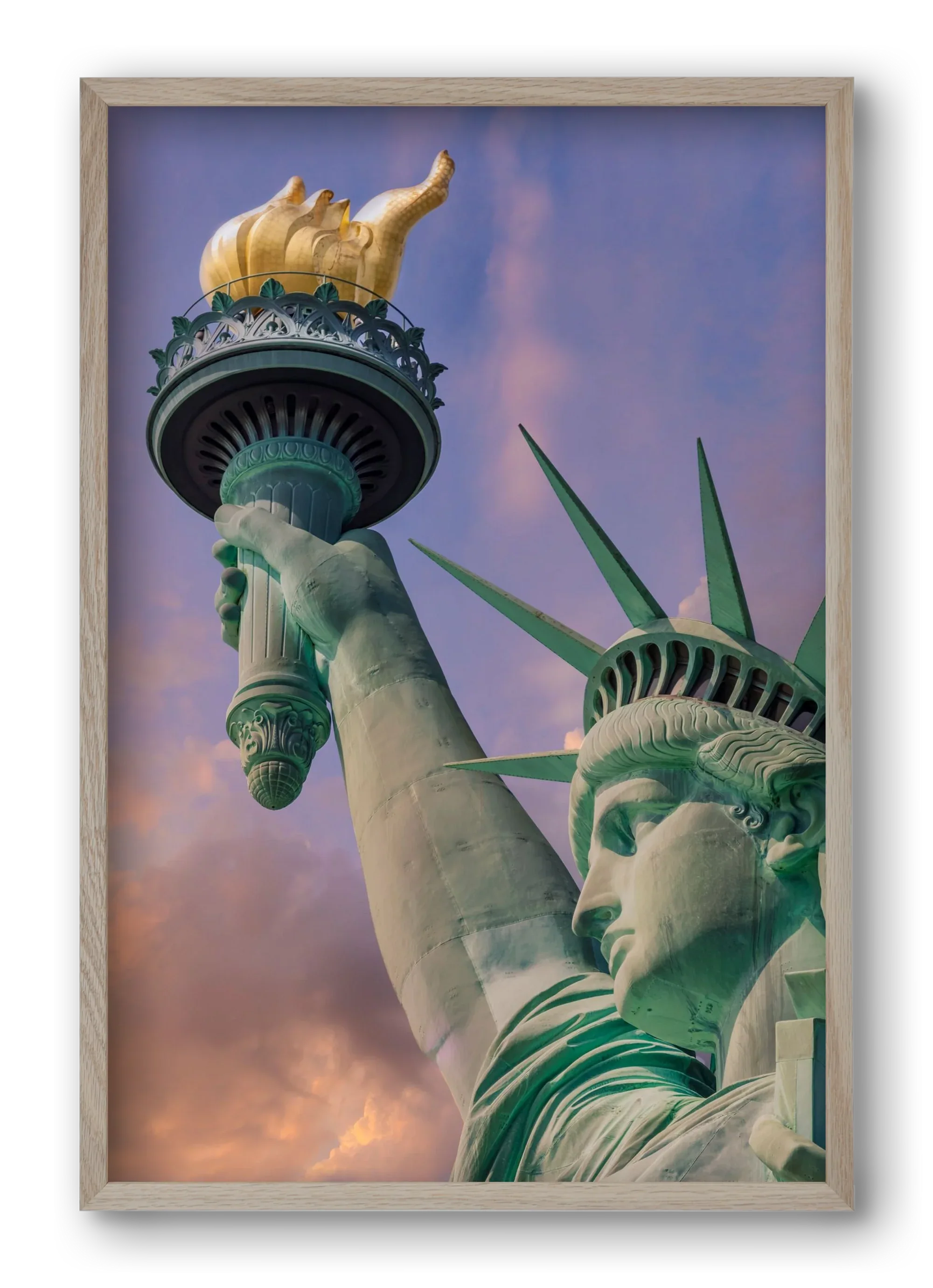 NEW YORK CITY Statue of Liberty at sunset - artbridge