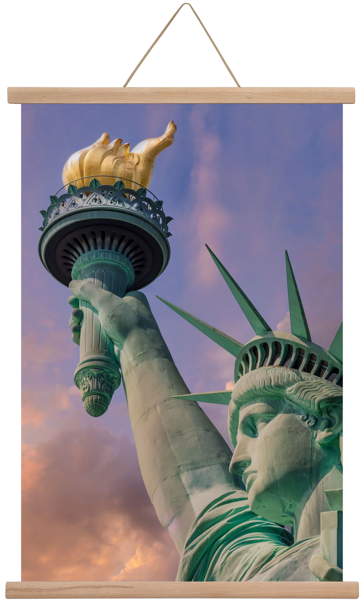 NEW YORK CITY Statue of Liberty at sunset - artbridge