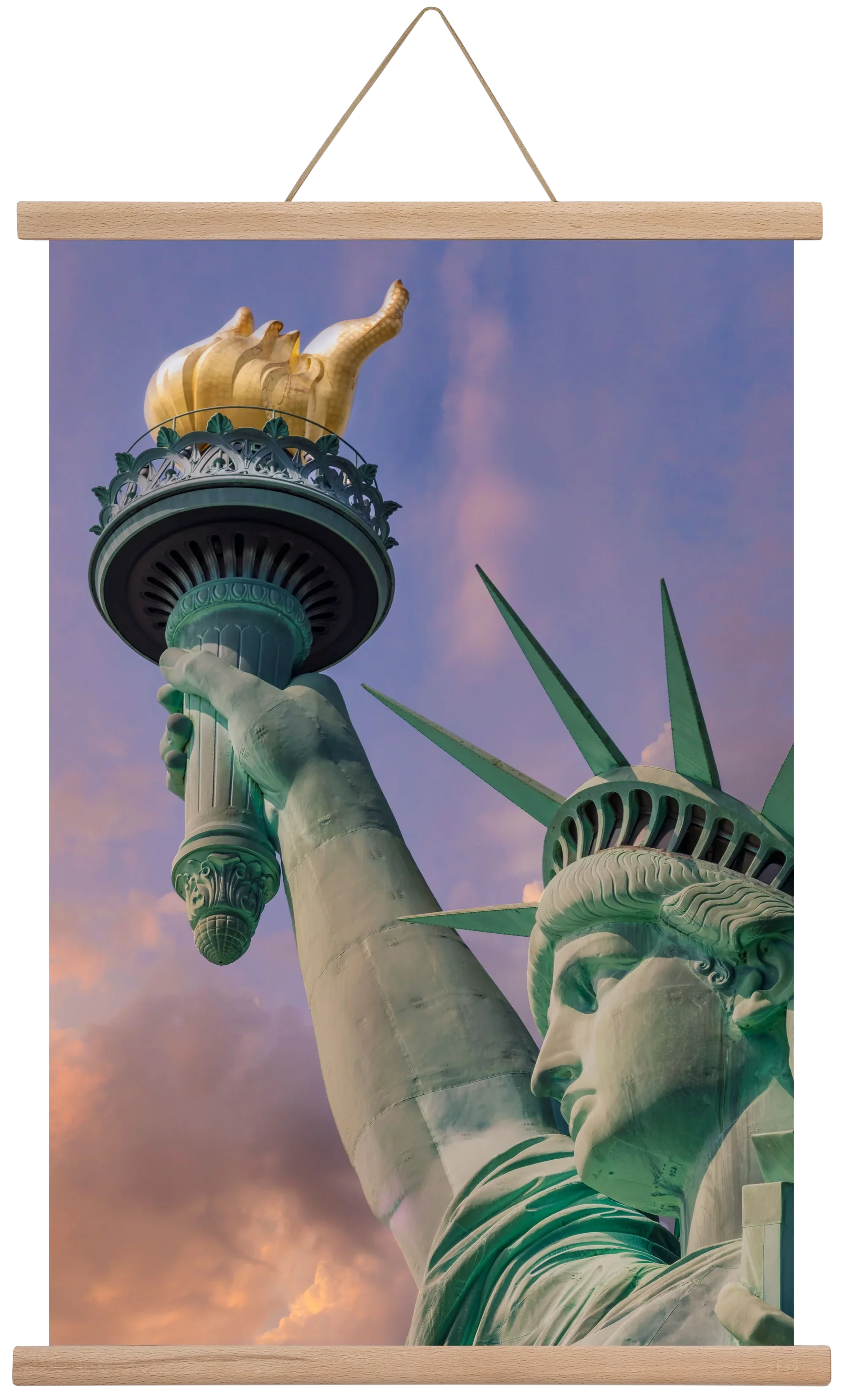 NEW YORK CITY Statue of Liberty at sunset - artbridge