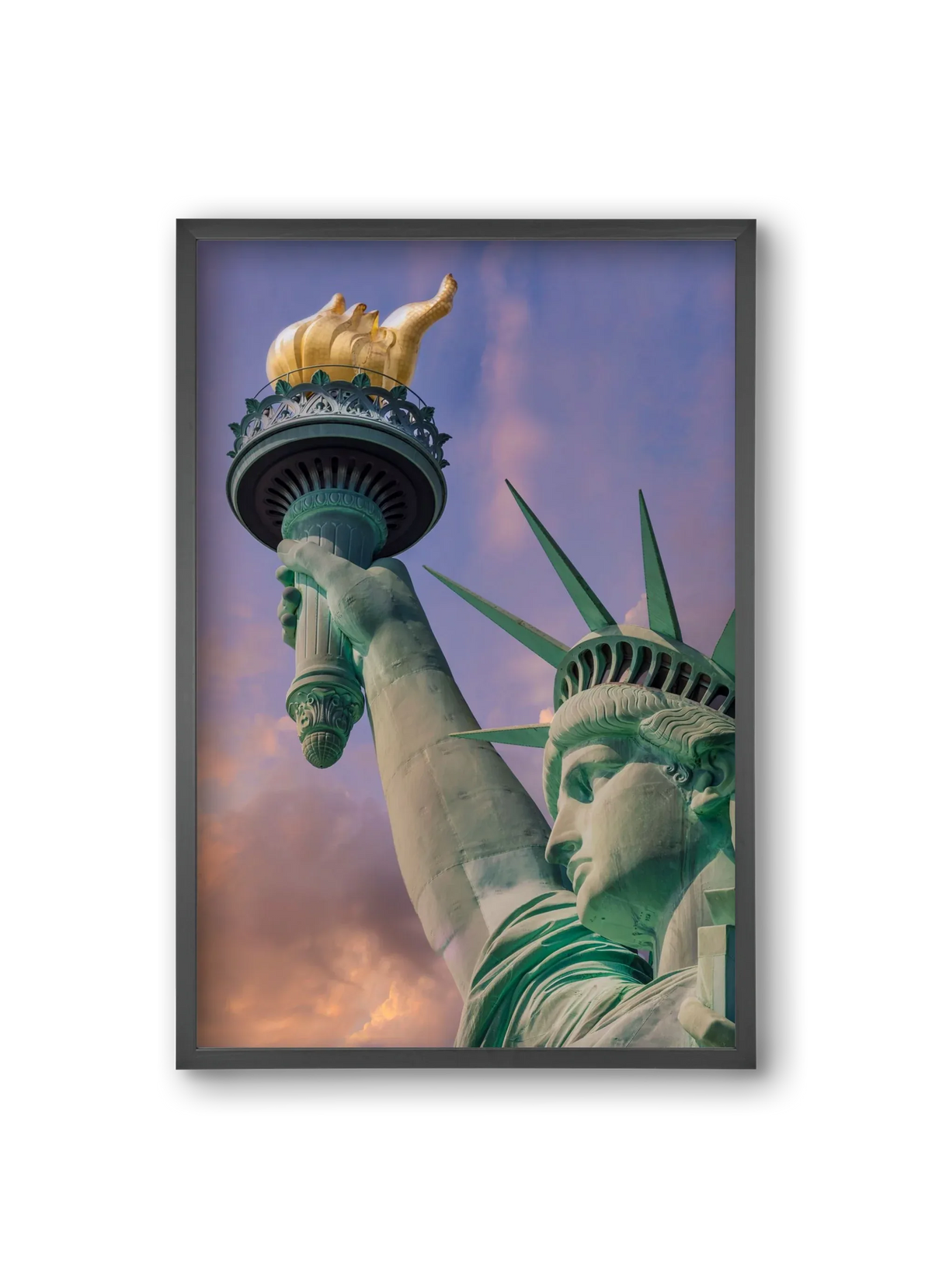 NEW YORK CITY Statue of Liberty at sunset - artbridge