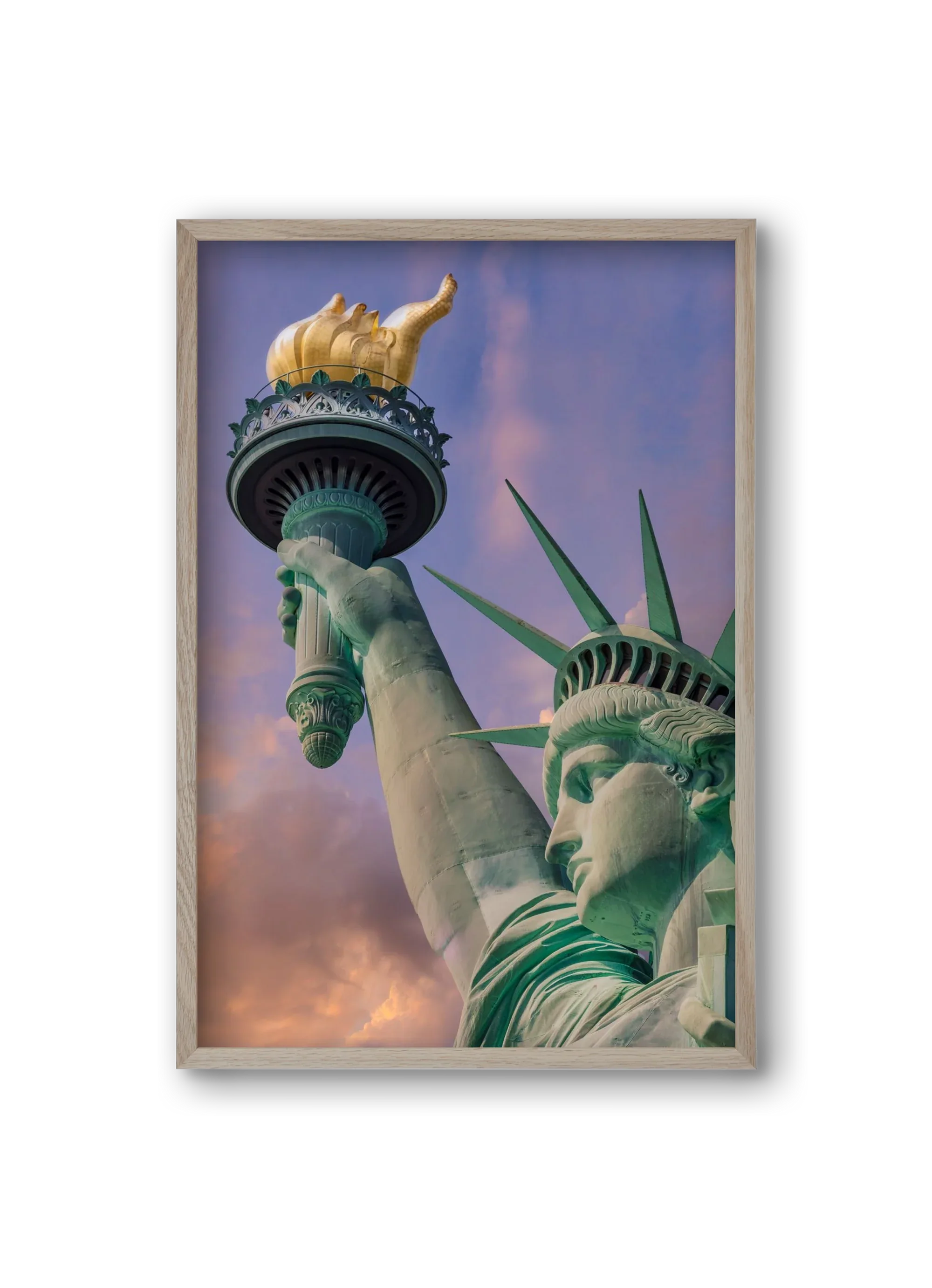 NEW YORK CITY Statue of Liberty at sunset - artbridge