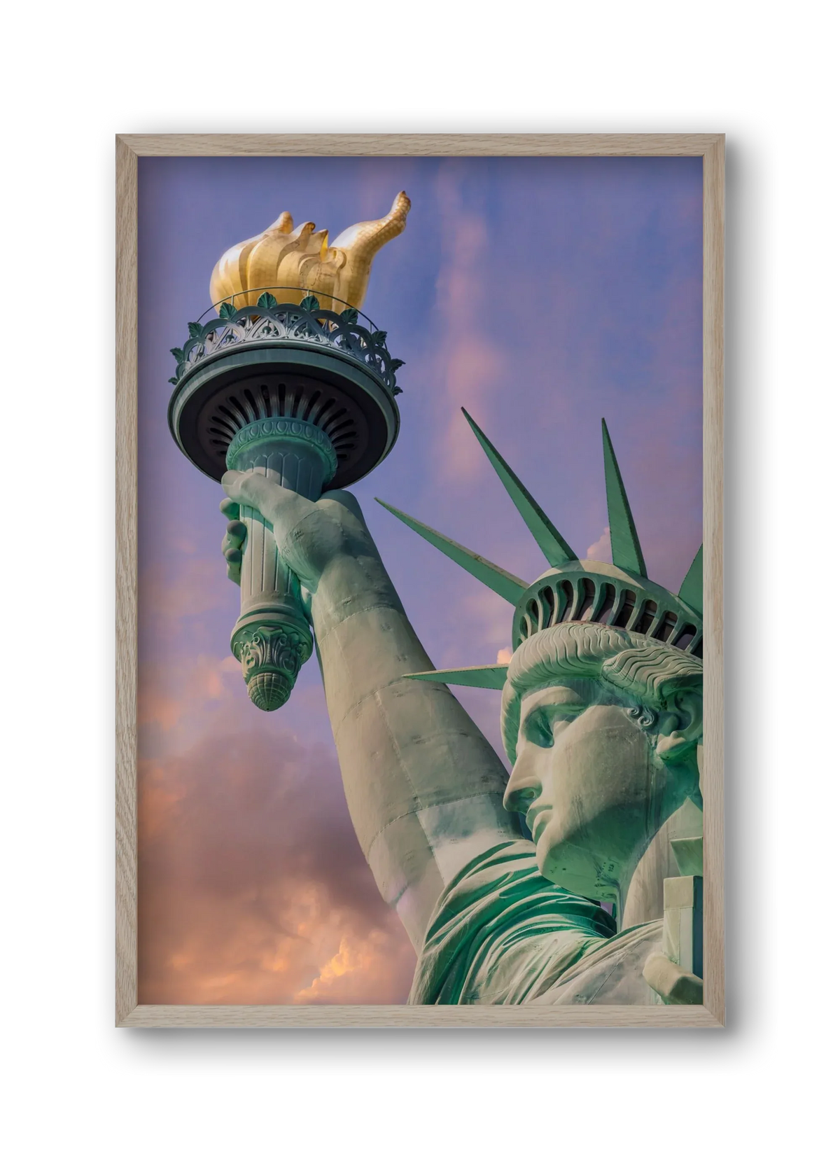 NEW YORK CITY Statue of Liberty at sunset - artbridge